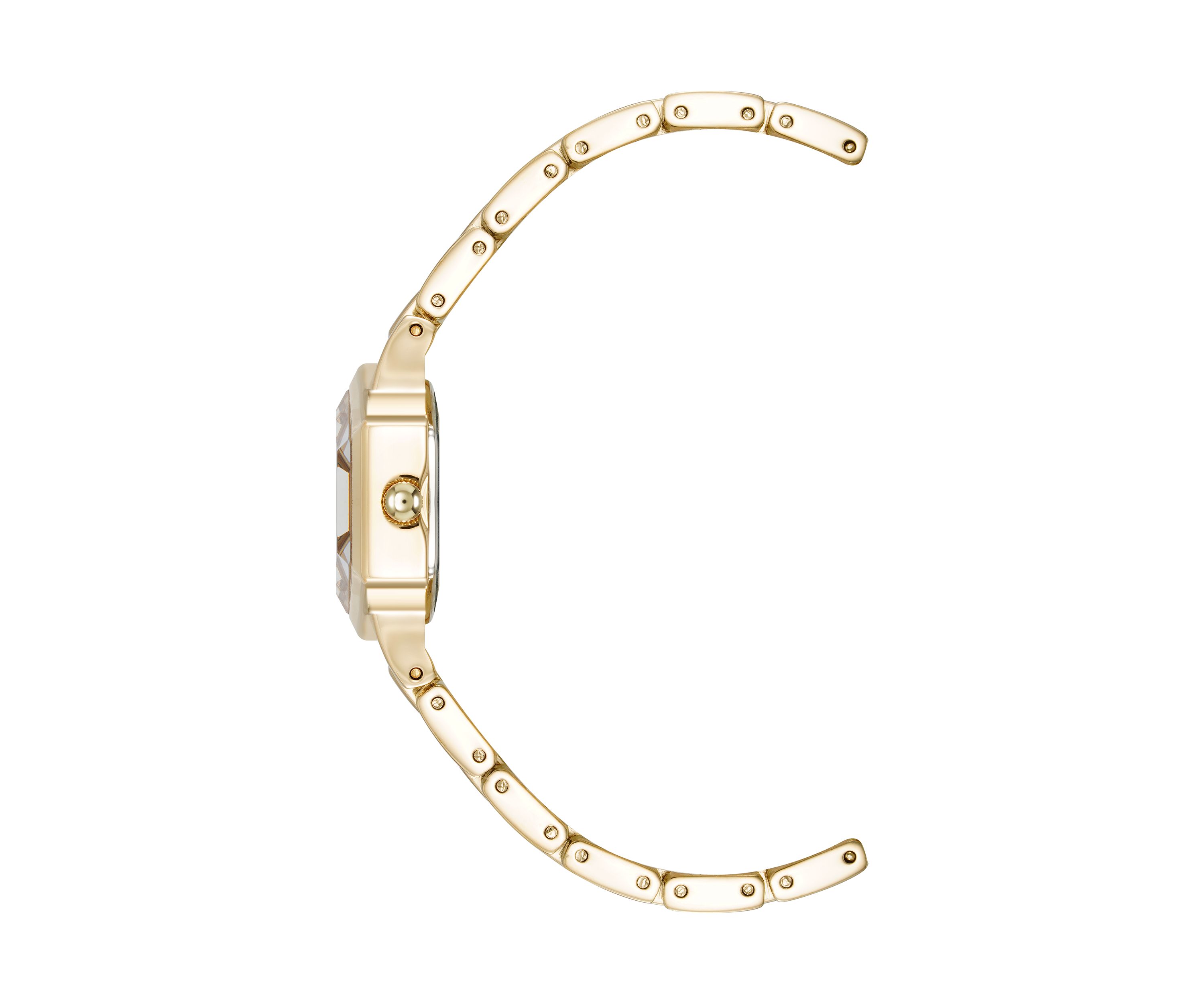 Gold Tone Black Dial Watch