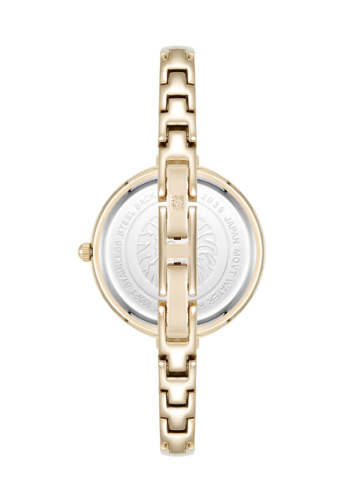 Quartz Interchangeable Bezel Gold-Tone Alloy Metal Watch Set