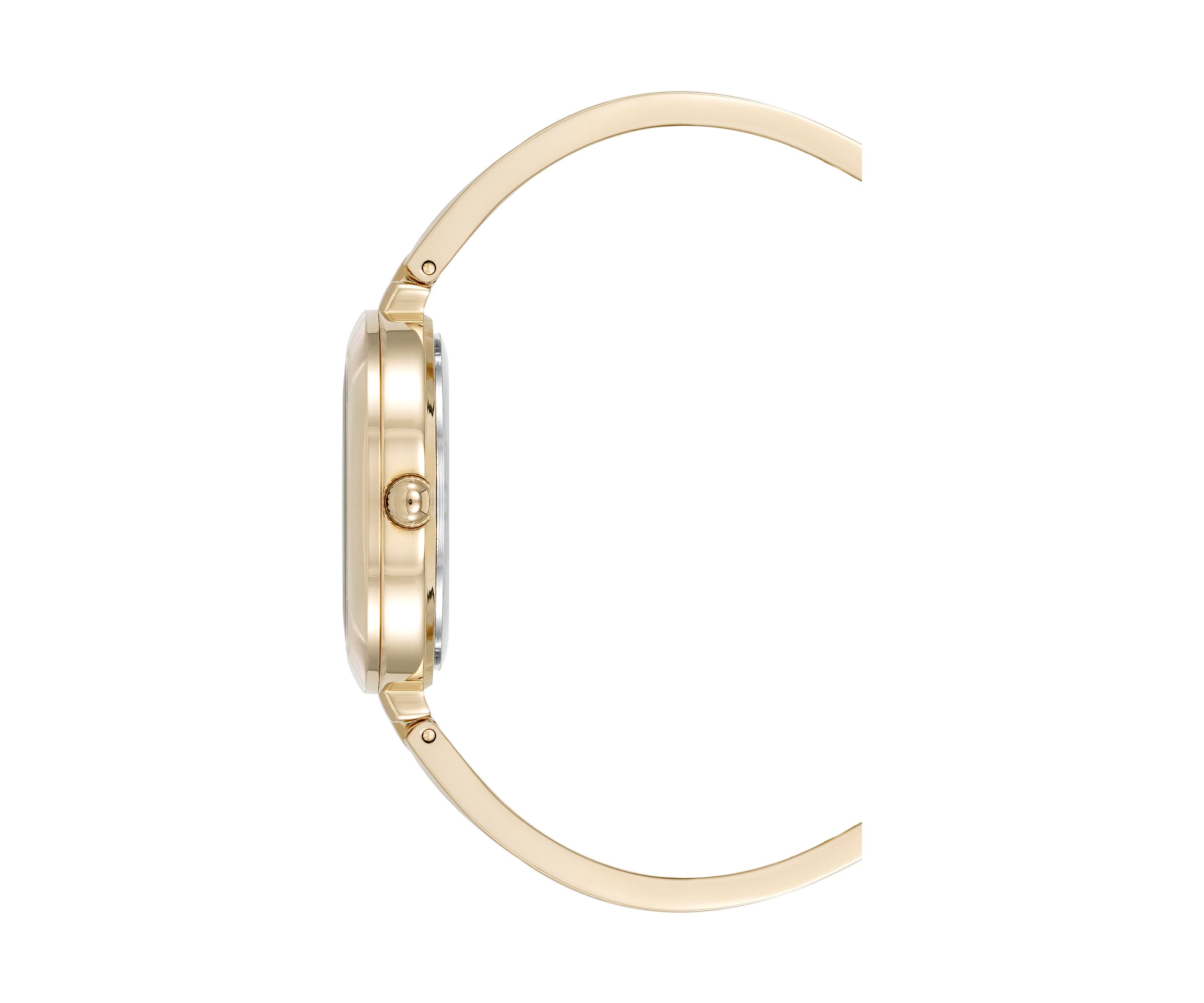 Quartz Interchangeable Bezel Gold-Tone Alloy Metal Watch Set