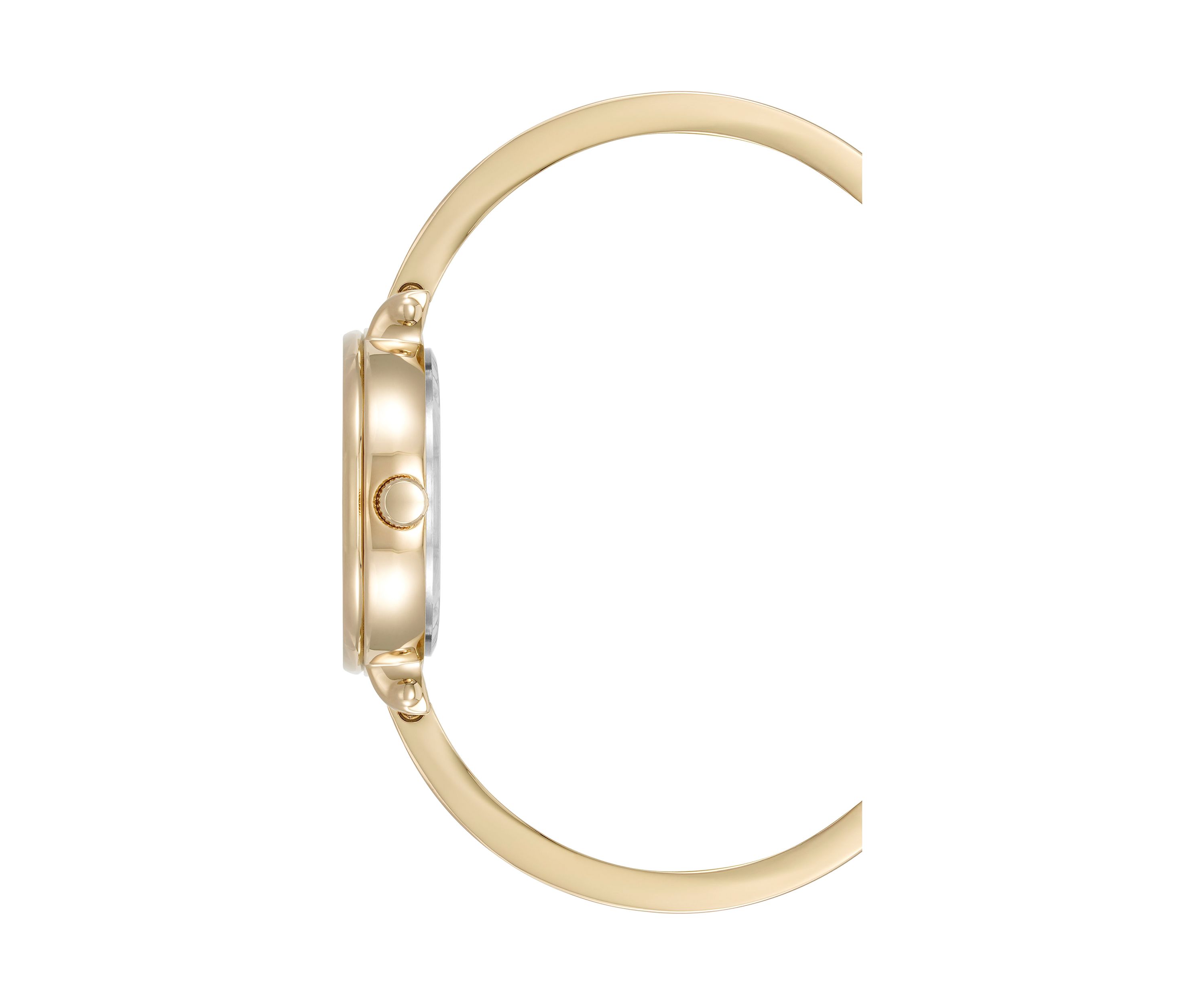 Quartz Round Abalone Gemstone Gold-Tone Alloy Metal Watch and Bracelet Set
