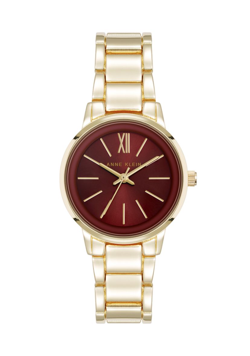Quartz Minimalist Gold Tone Alloy Metal Watch