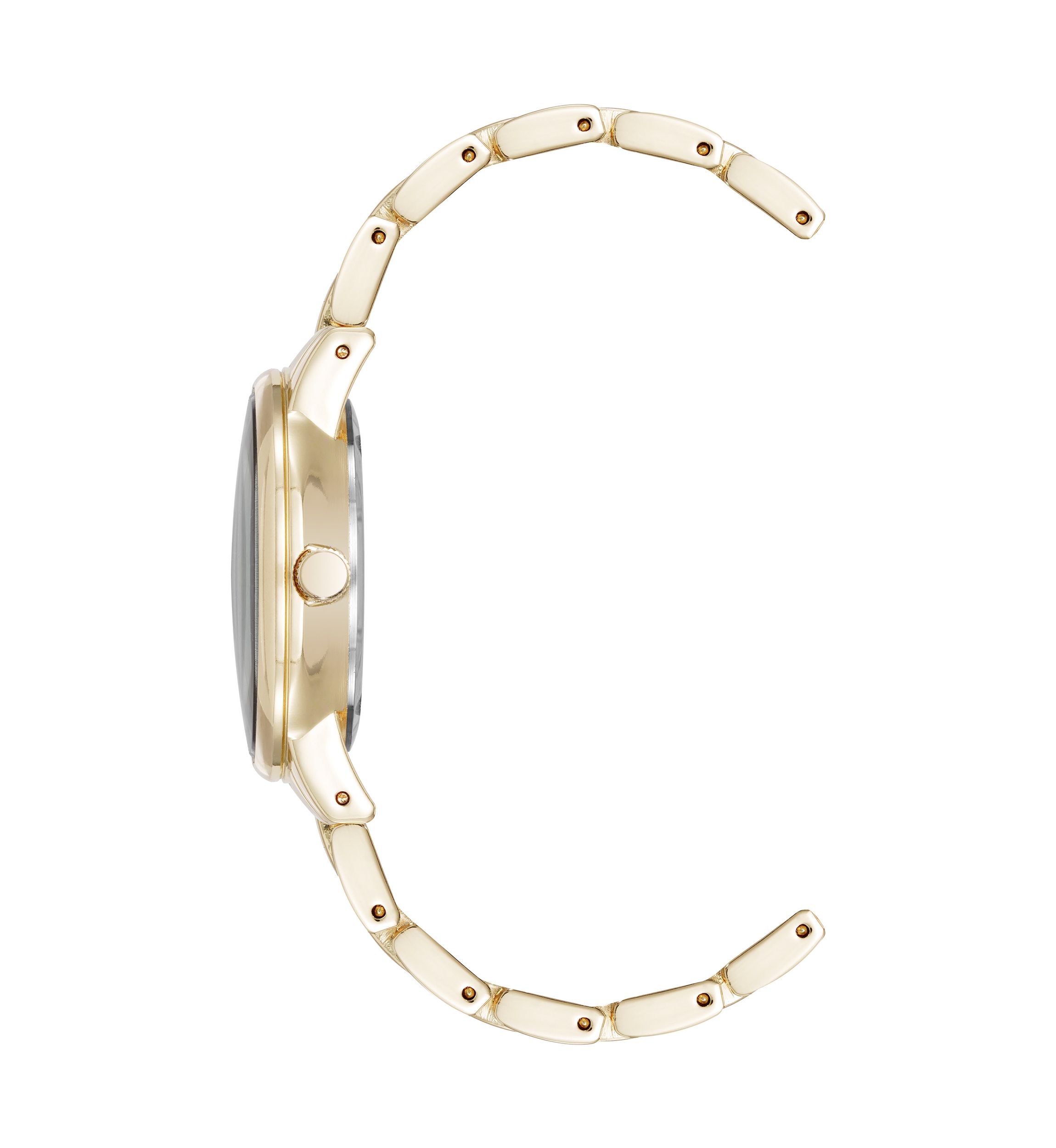 Quartz Minimalist Gold Tone Alloy Metal Watch