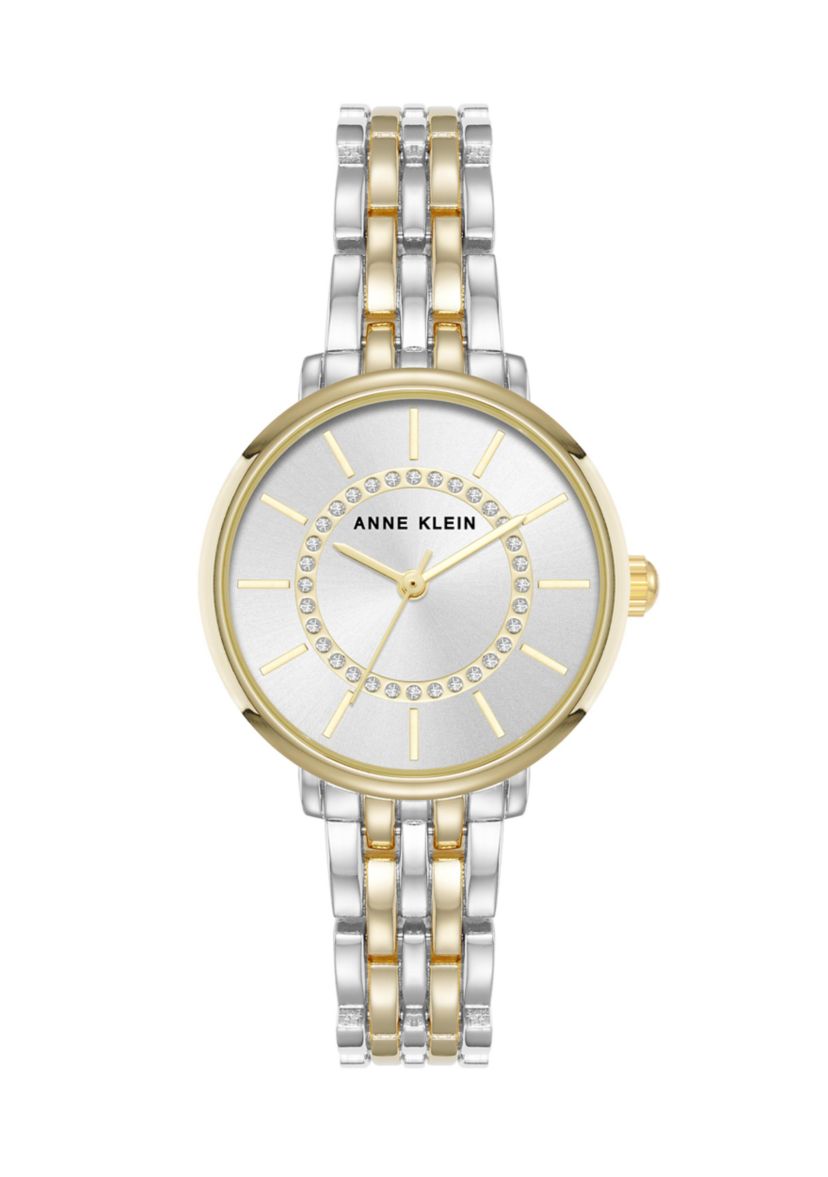 Quartz Classy Two Tone Metal Alloy 30 Millimeter Watch