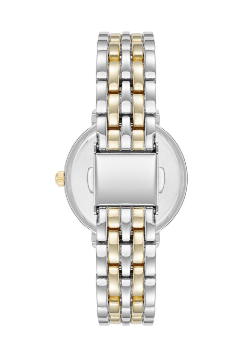 Quartz Classy Two Tone Metal Alloy 30 Millimeter Watch