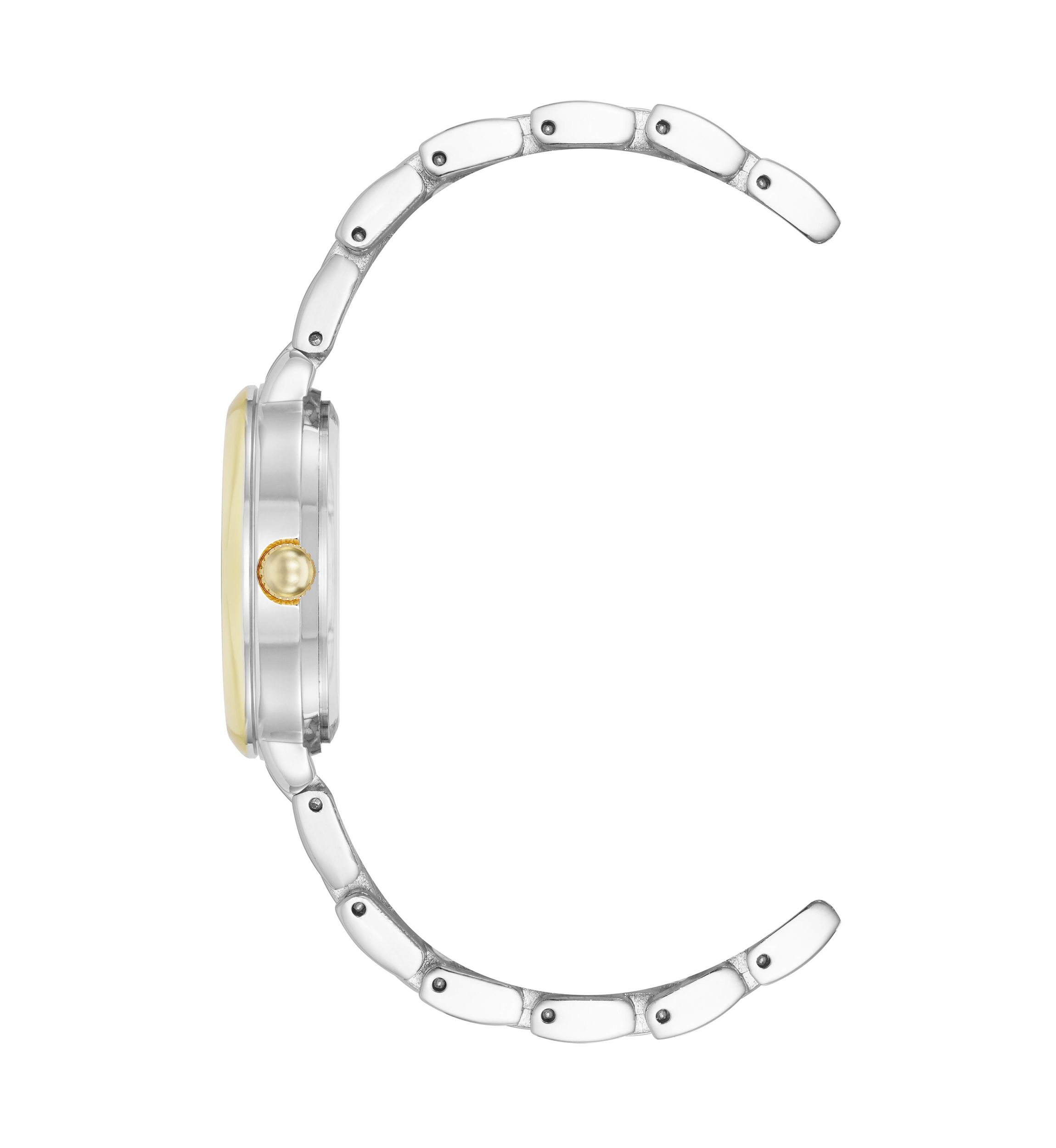 Quartz Classy Two Tone Metal Alloy 30 Millimeter Watch