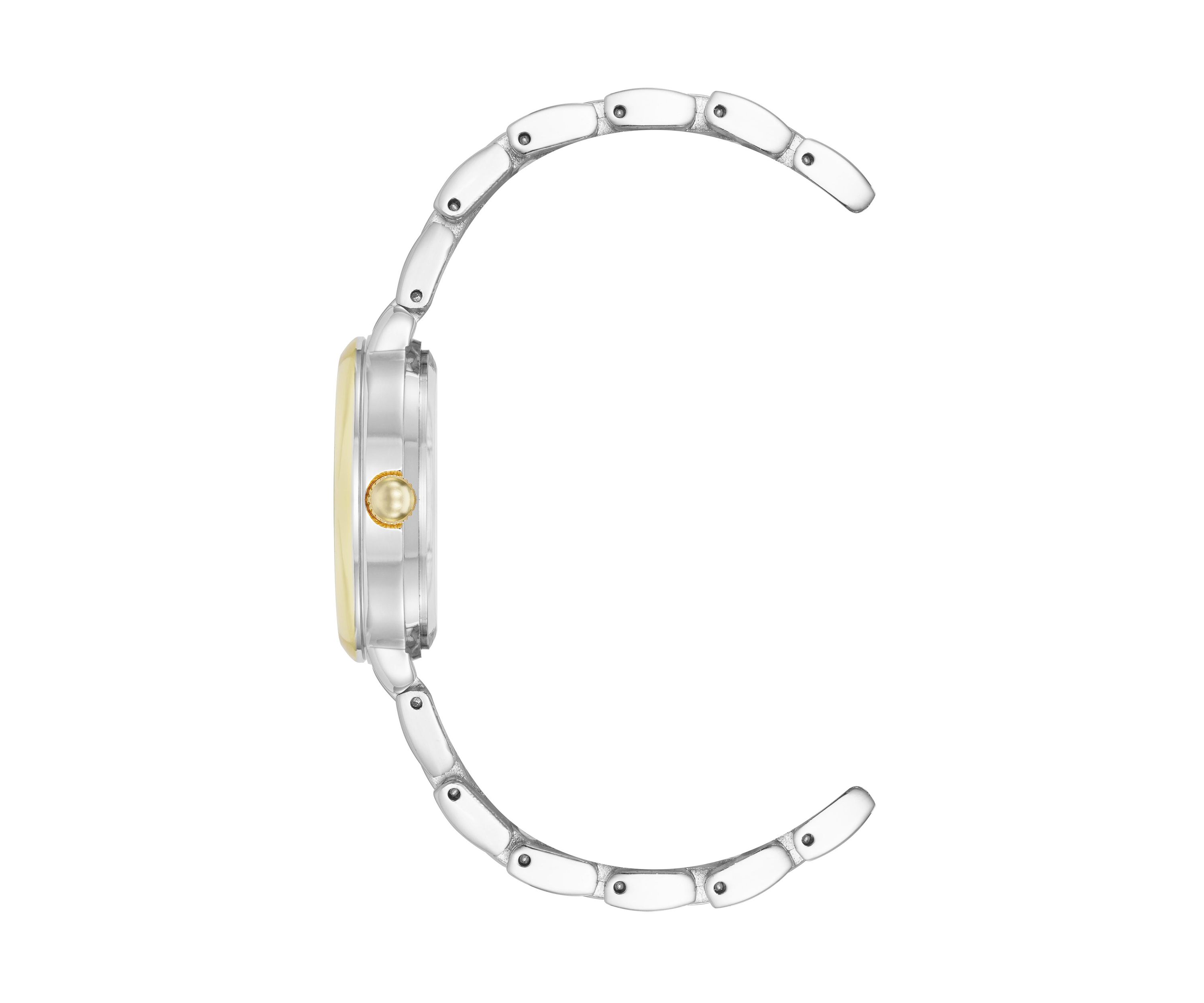 Quartz Classy Two Tone Metal Alloy 30 Millimeter Watch