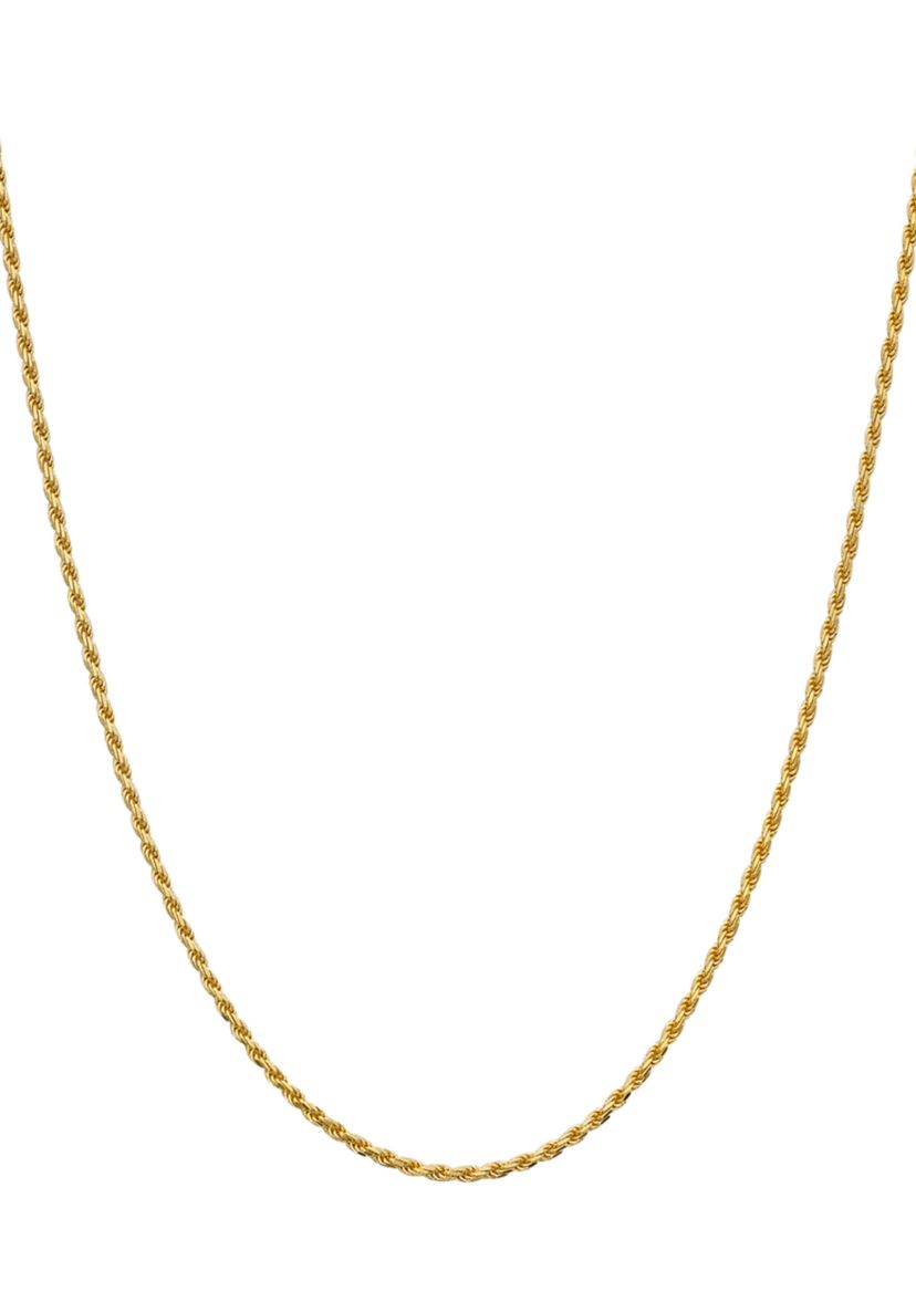 8 Millimeter Gold-Plated Rope Chain Necklace
