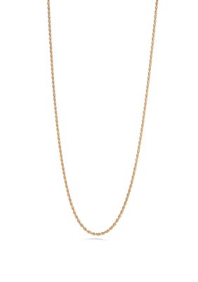 Belk Silverworks 24K Gold Over Sterling Silver Chain Necklace