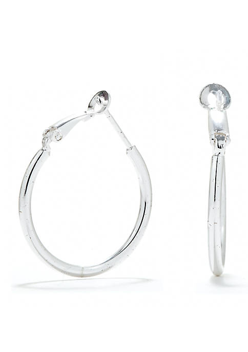 Pure 100 Clutchless Hoop Earring