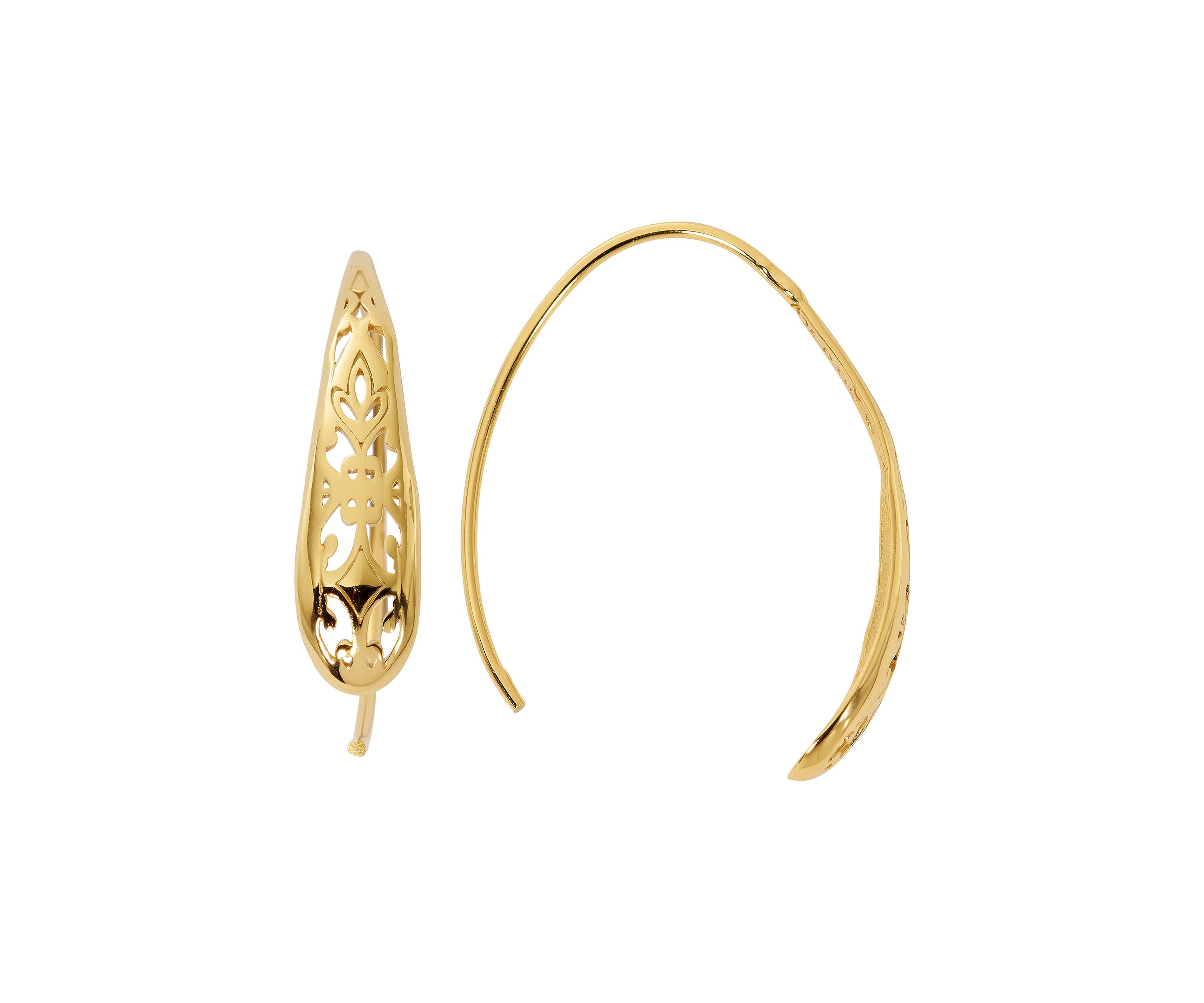 Gold Over Fine Silver Plated Earrings
