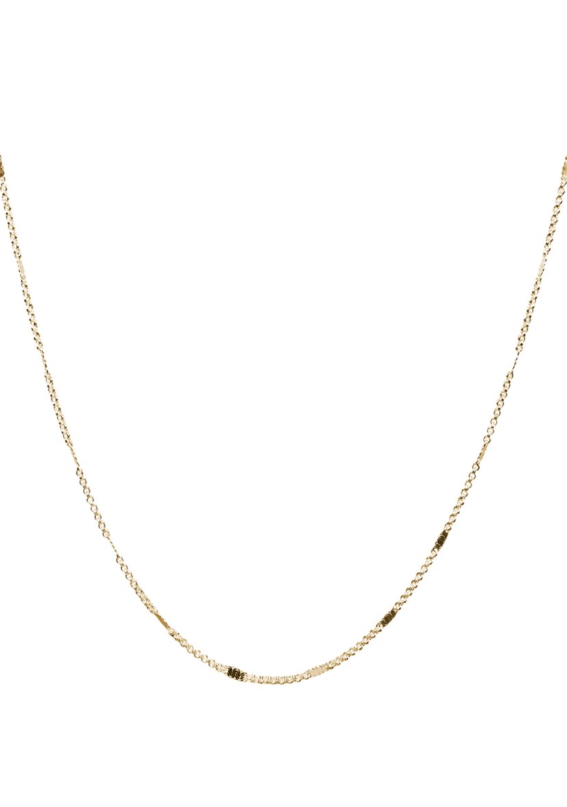 Gold Tone 2 mm Rolo Necklace