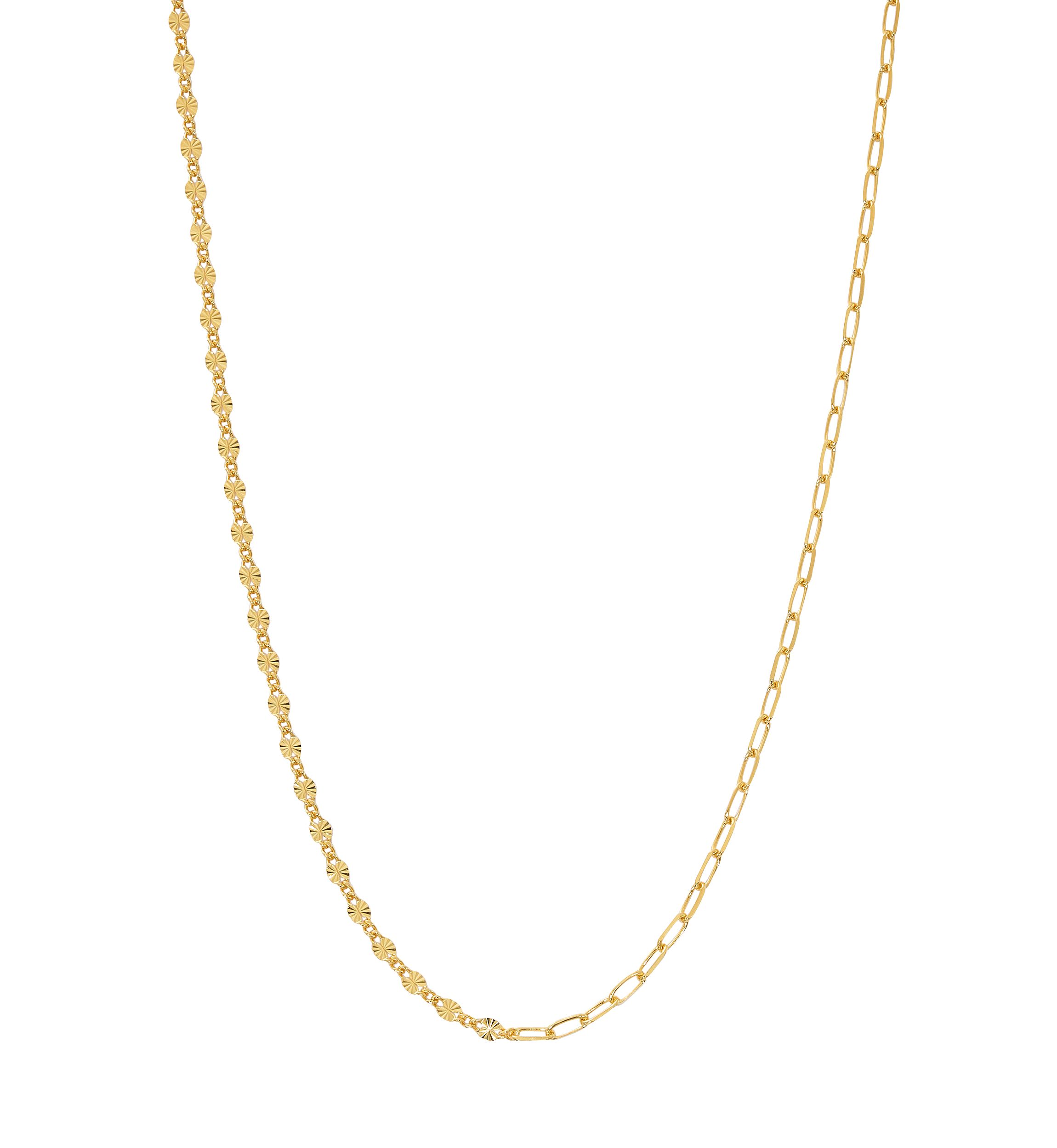 Gold Plated 18 Chain Link Necklace