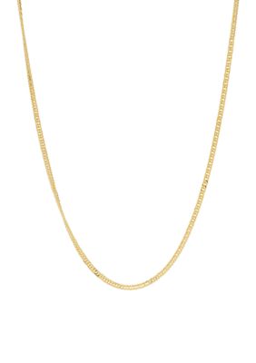 Belk Silverworks Gold Over Sterling Silver Chain Necklace