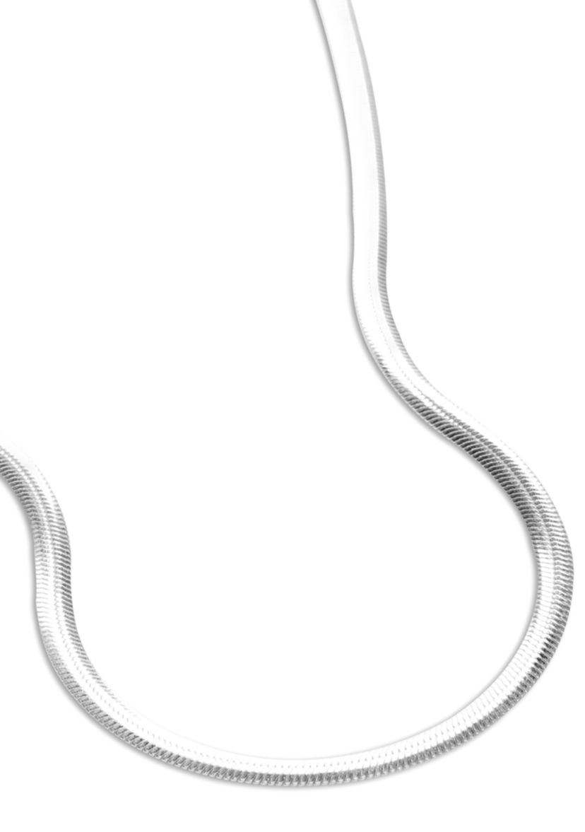 18" Silver Plated Round Snake Chain