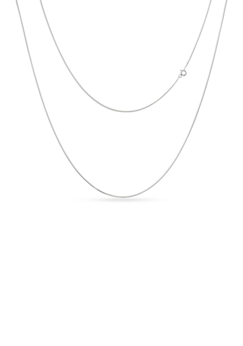 Silver Plated E Coat Necklace