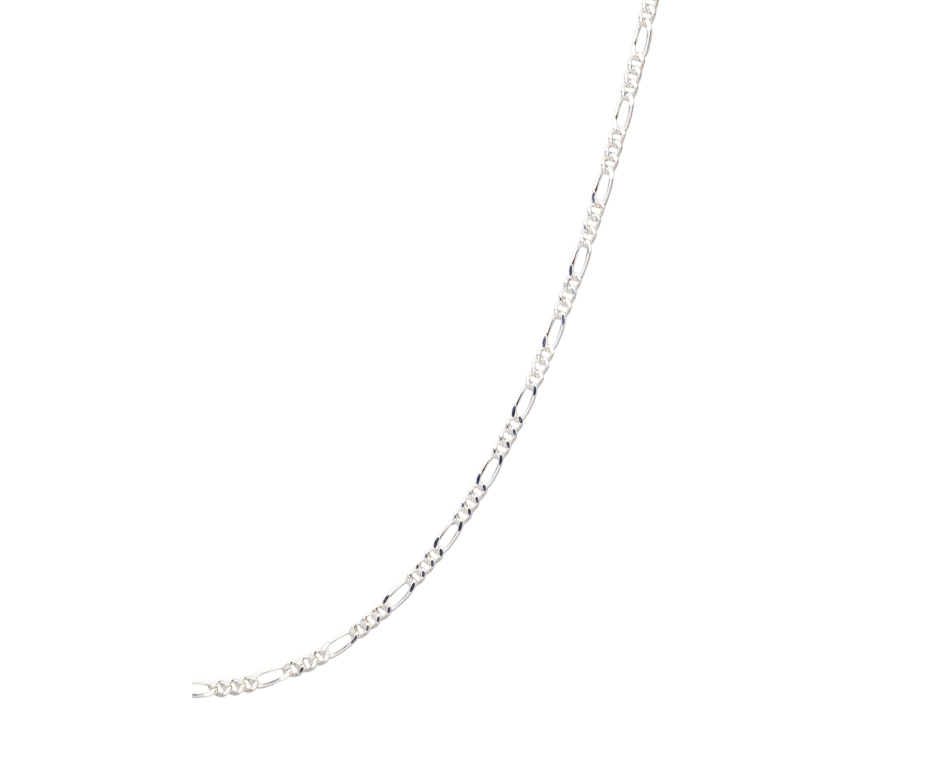 Silver Plated Figaro Chain