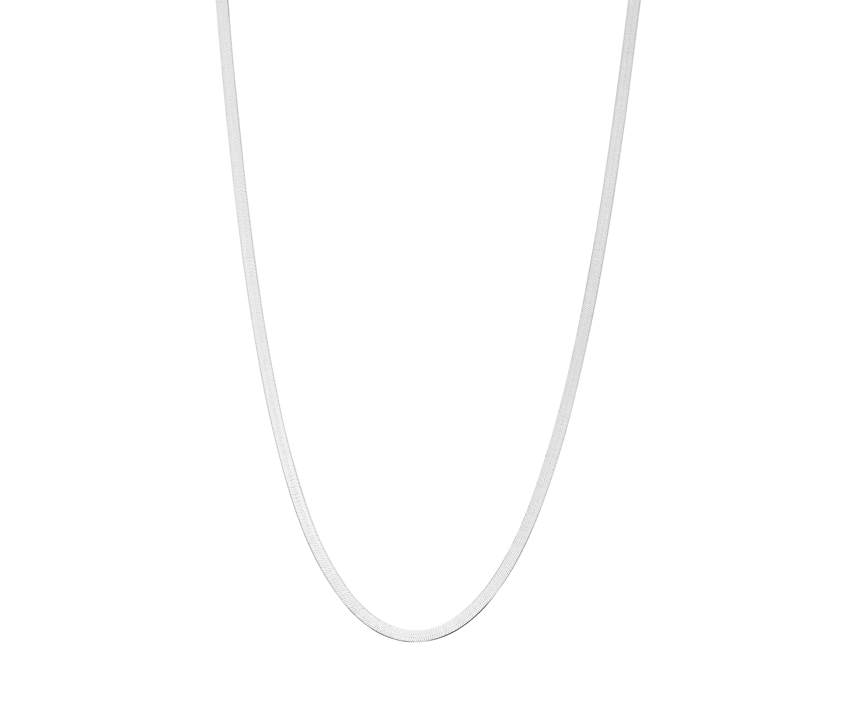 Fine Silver Plated Chain Necklace