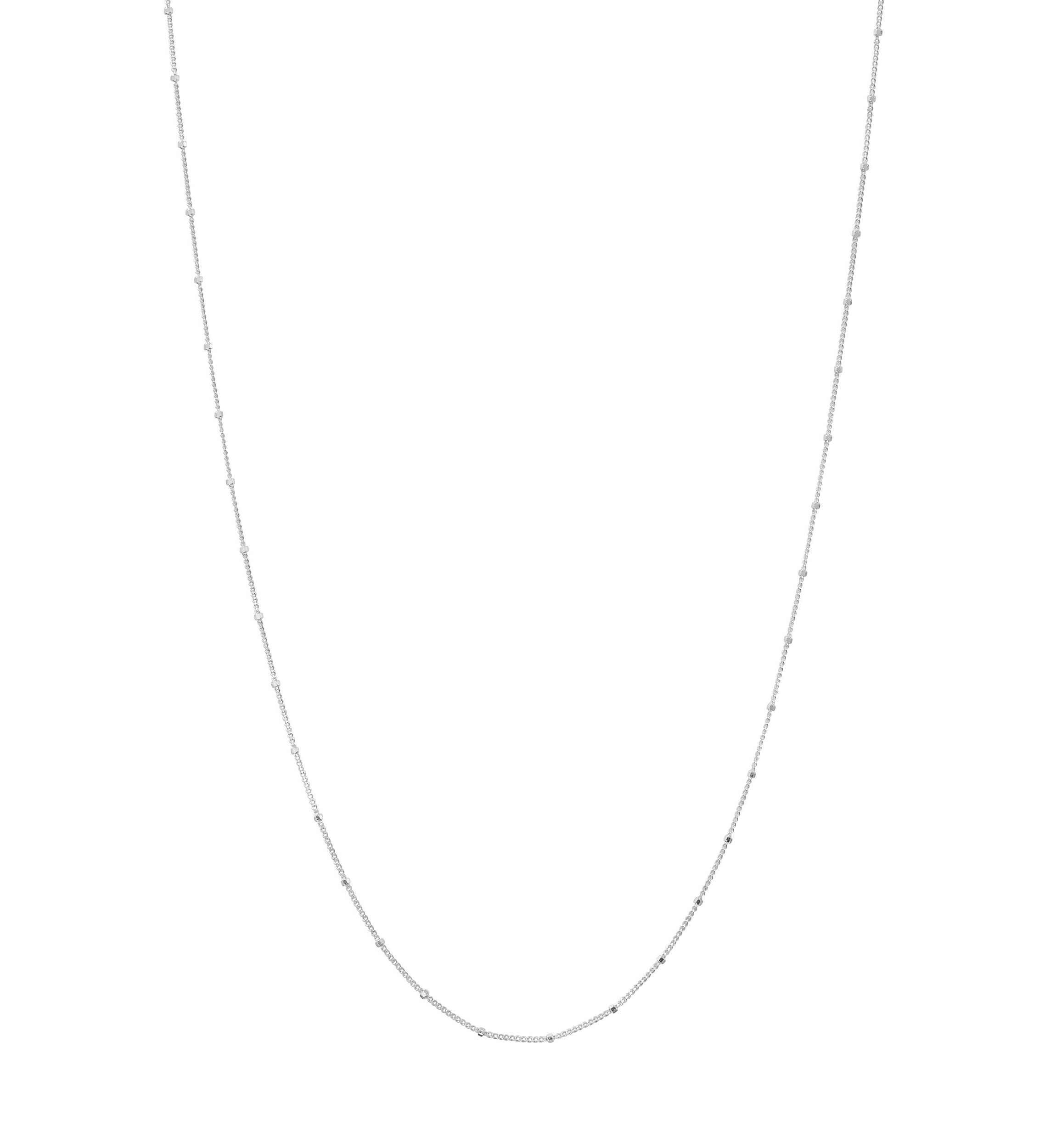 Silver Plated 18 Chain Link Necklace