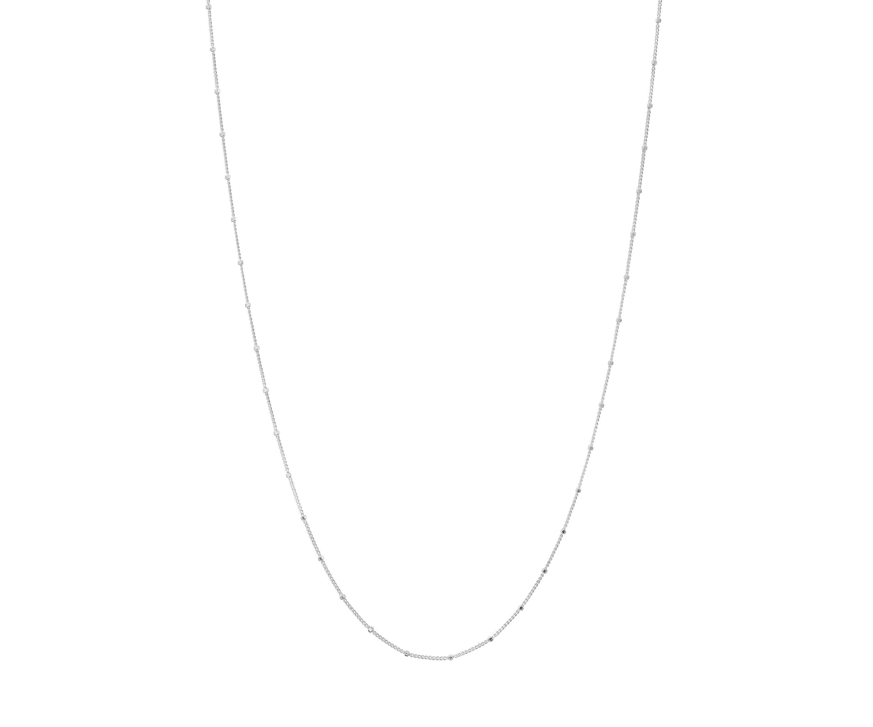 Silver Plated 18 Chain Link Necklace