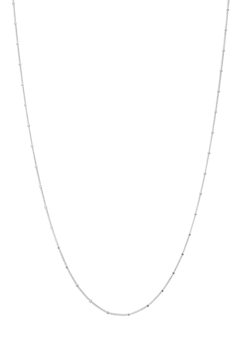 Silver Plated 18 Chain Link Necklace
