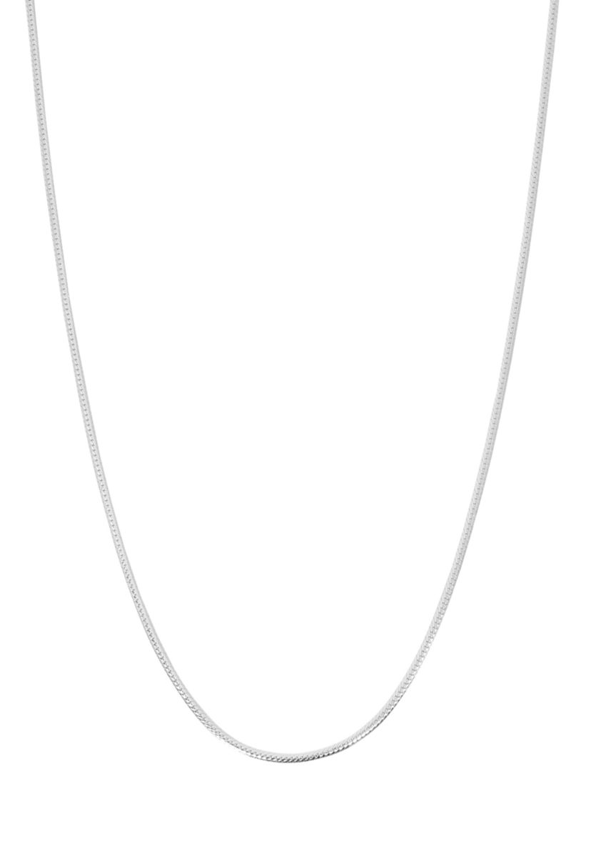 Silver Plated 18 Chain Link Necklace