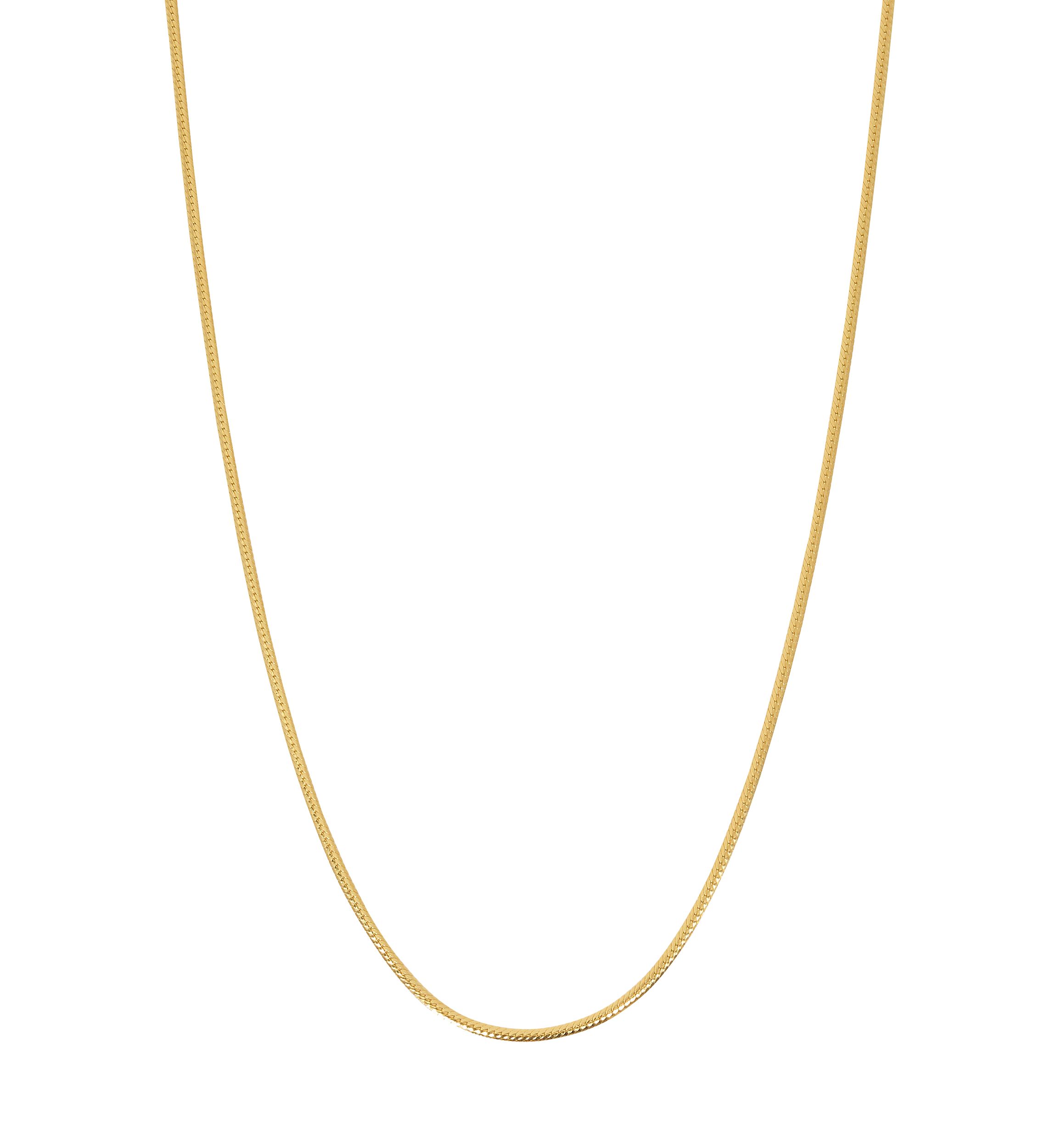Gold Plated Small 18 Chain Link Necklace