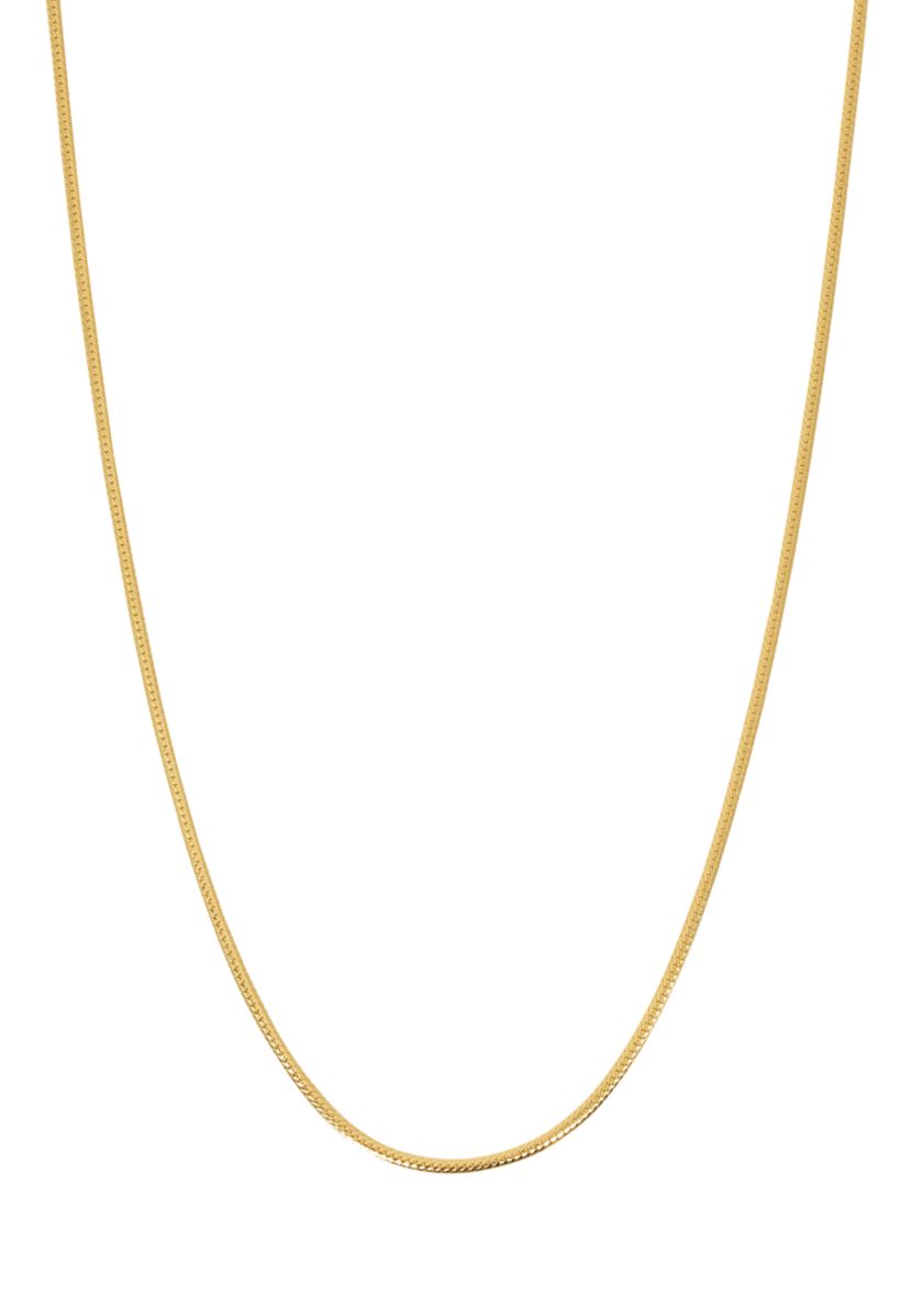 Gold Plated Small 18 Chain Link Necklace