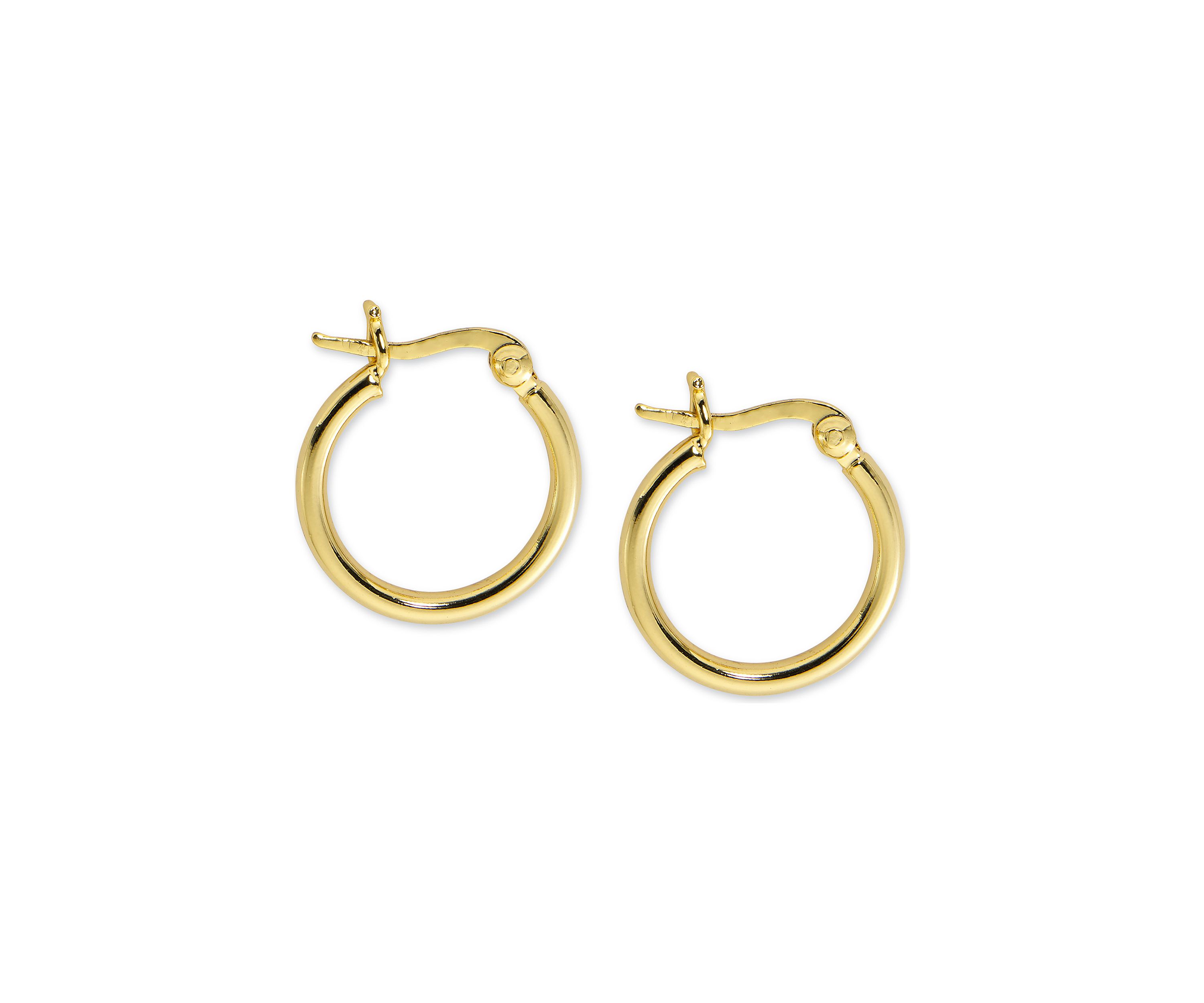 Hoop Earrings in 24K Gold Plated Sterling Silver