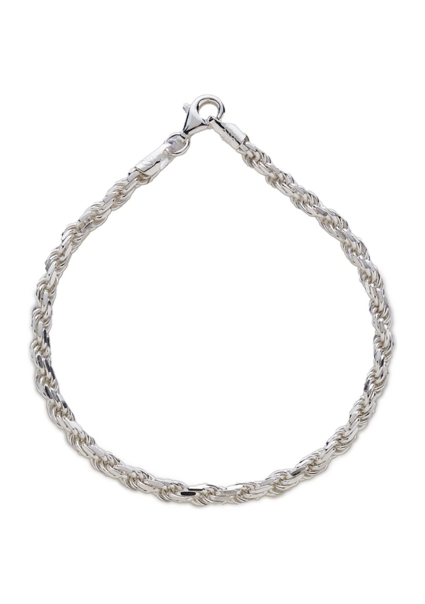 Sterling Silver 80 Rope Bracelet 