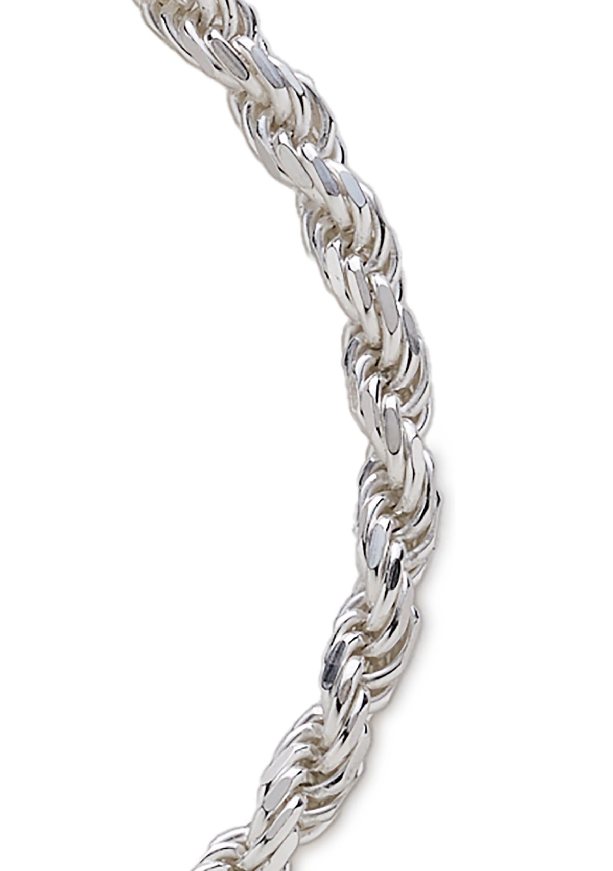 Sterling Silver 80 Rope Bracelet 
