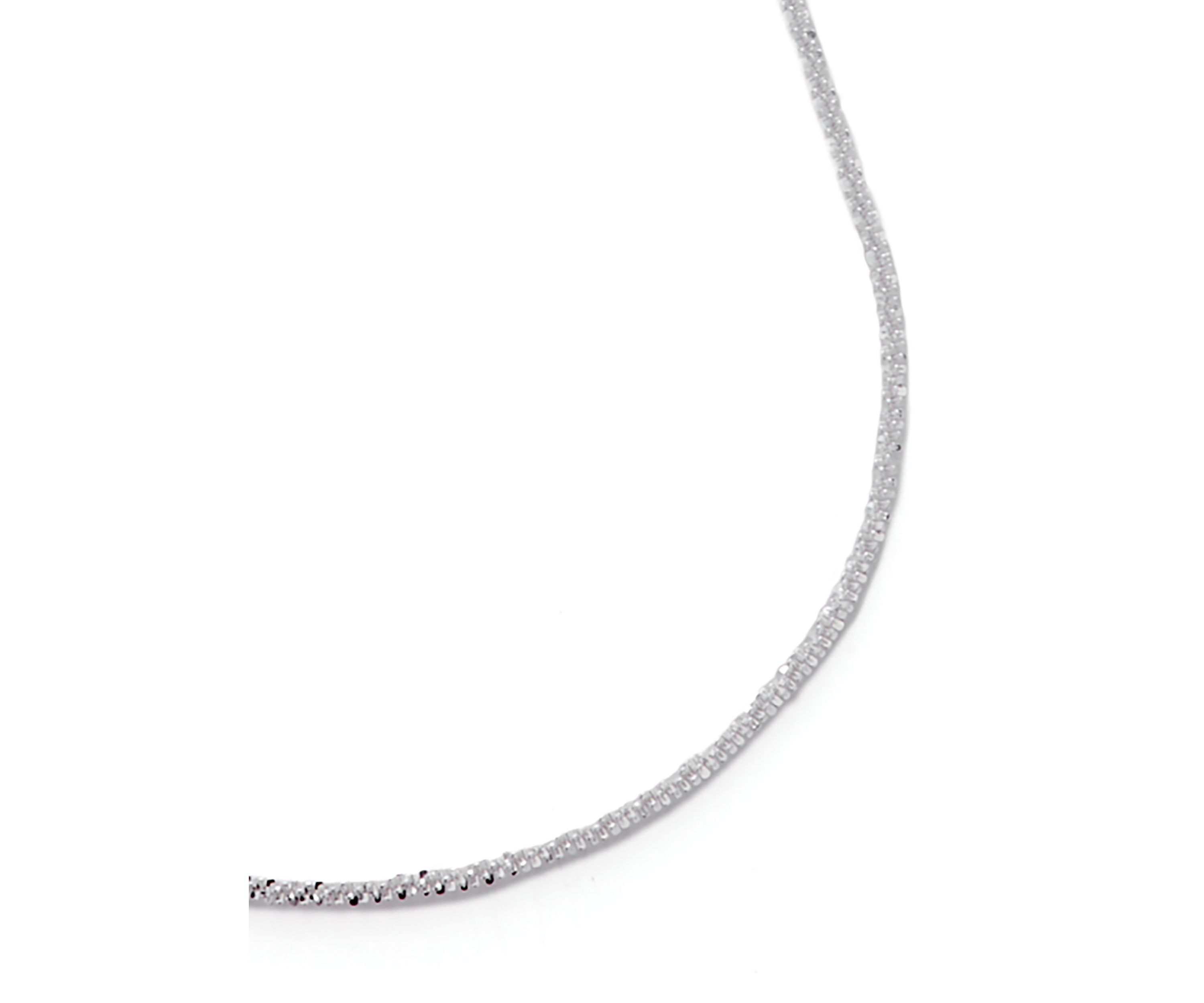 	  Sterling Silver Twist Necklace