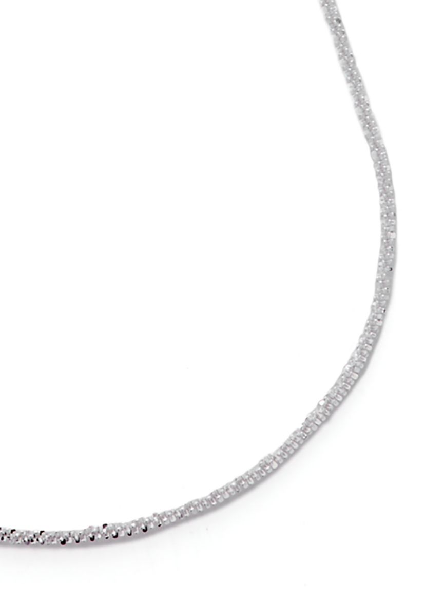 	  Sterling Silver Twist Necklace