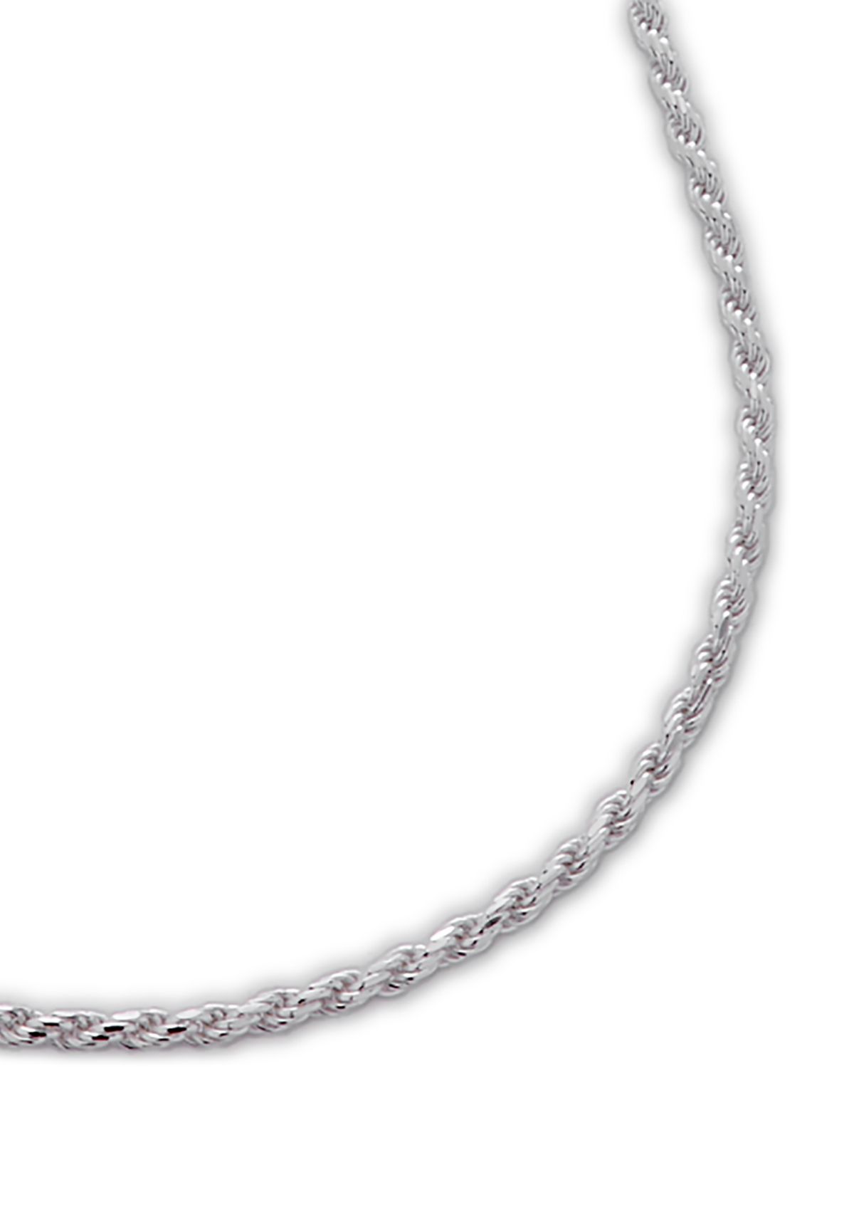 Belk Silverworks Sterling Silver 18 Inch Rope Chain Necklace | Belk