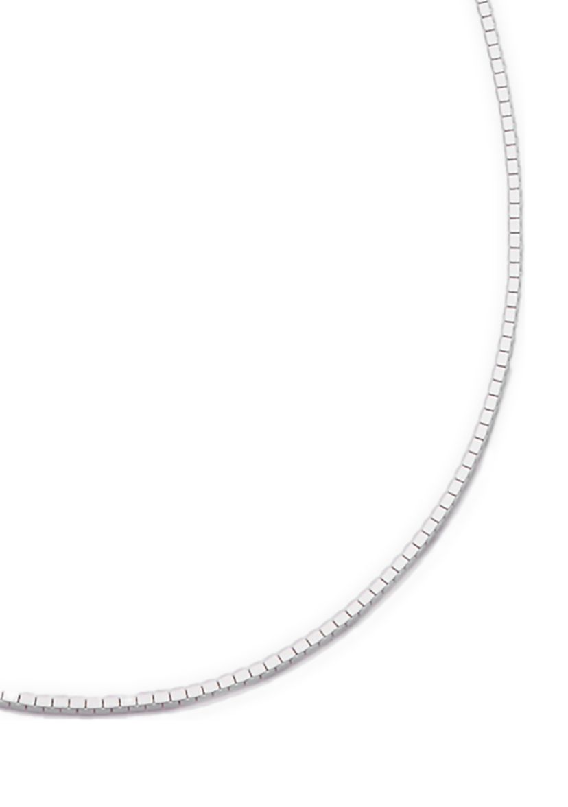 Sterling Silver Solid Box Necklace