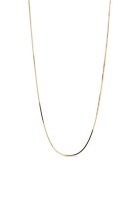 Belk Silverworks Gold Plated Thin Snake Chain Necklace