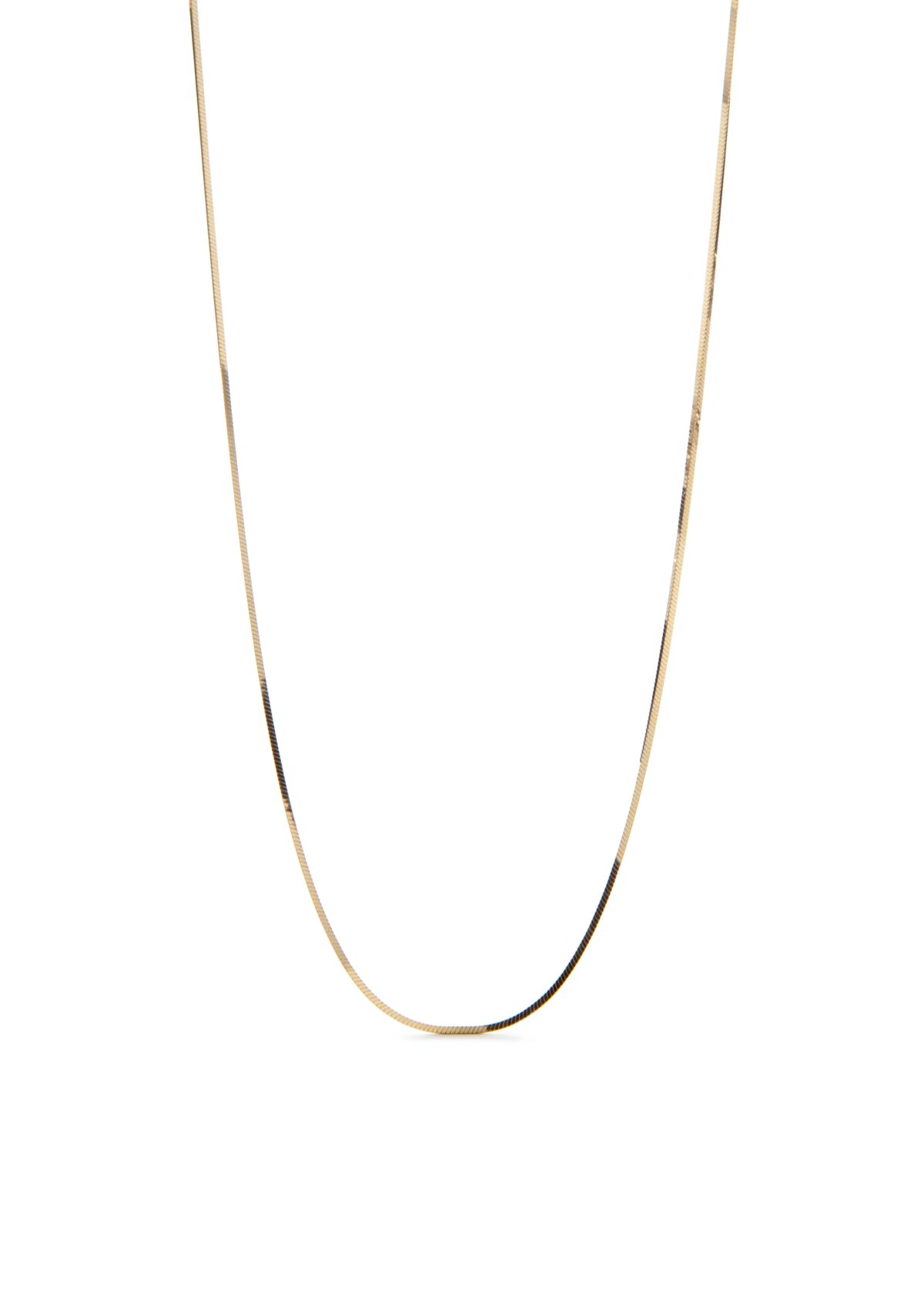 Gold Plated Thin Snake Chain Necklace