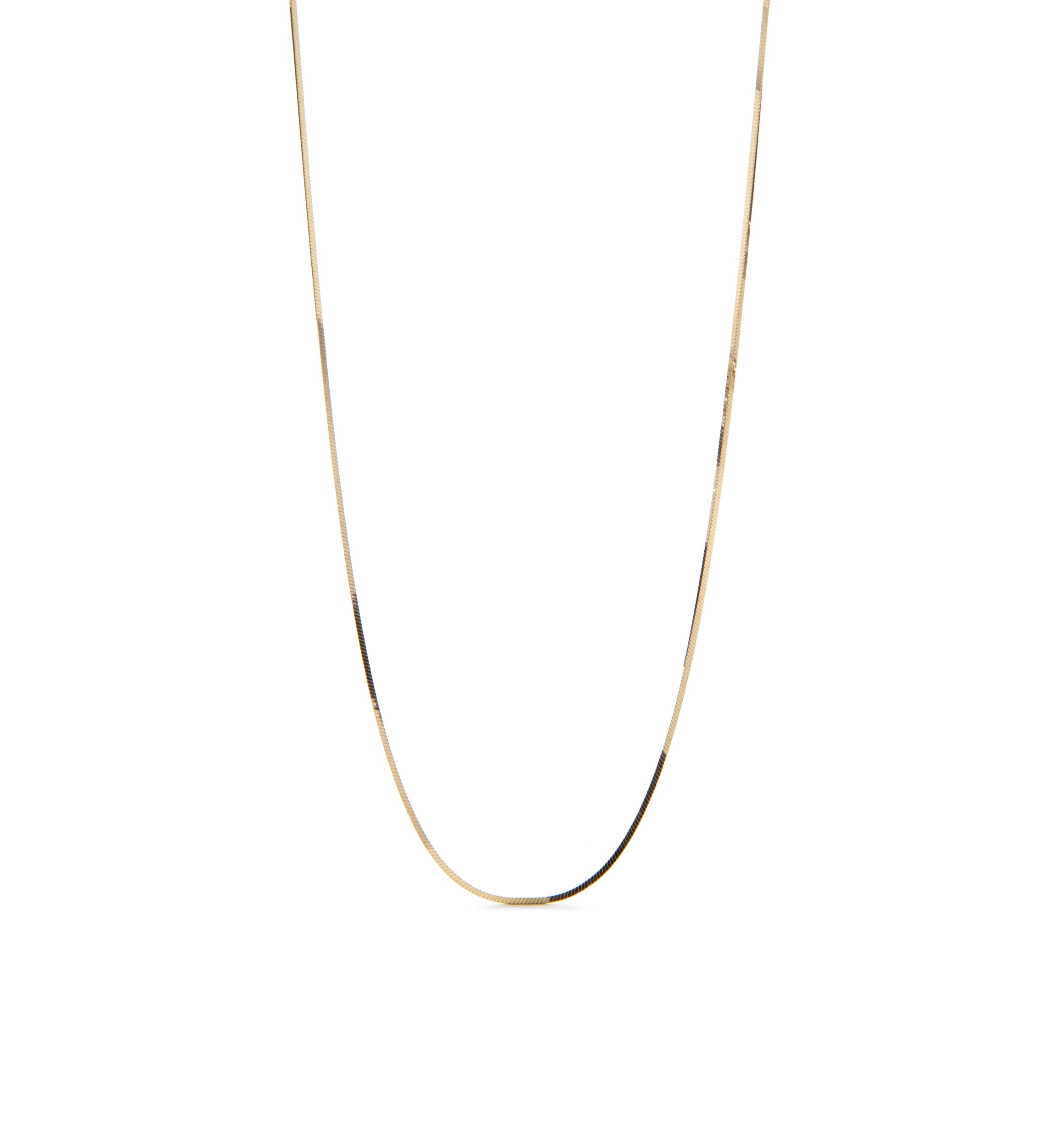 Gold Plated Thin Snake Chain Necklace