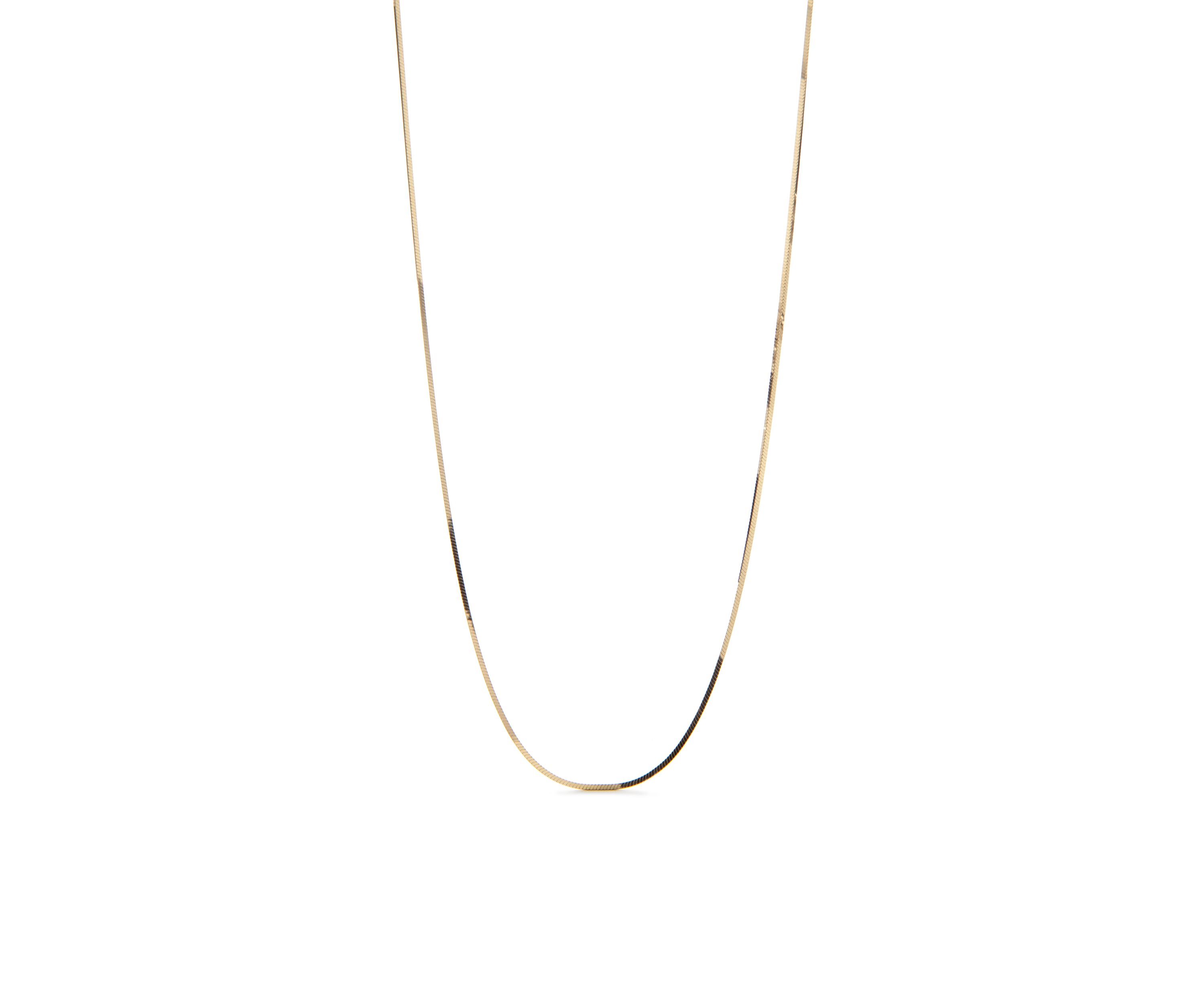 Gold Plated Thin Snake Chain Necklace
