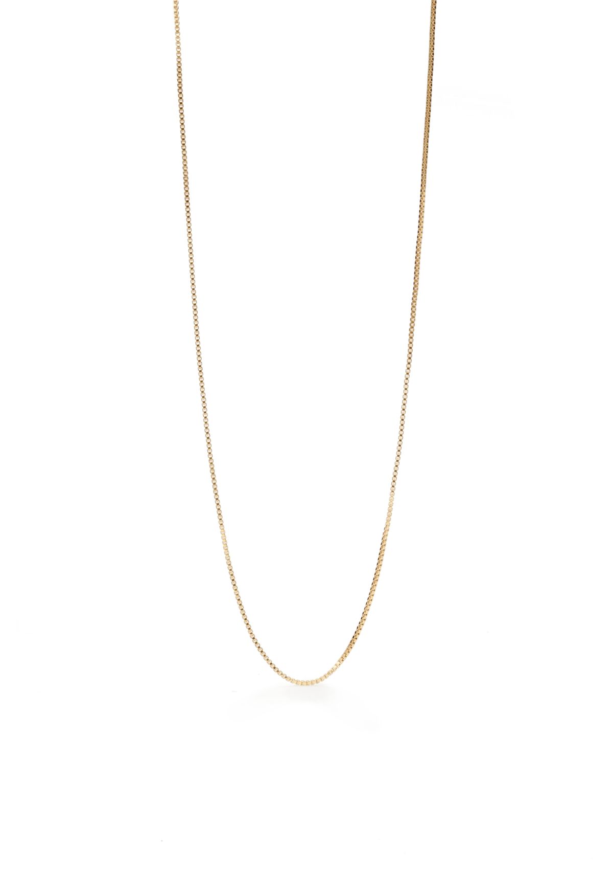 24k Gold over Sterling Silver Box Chain