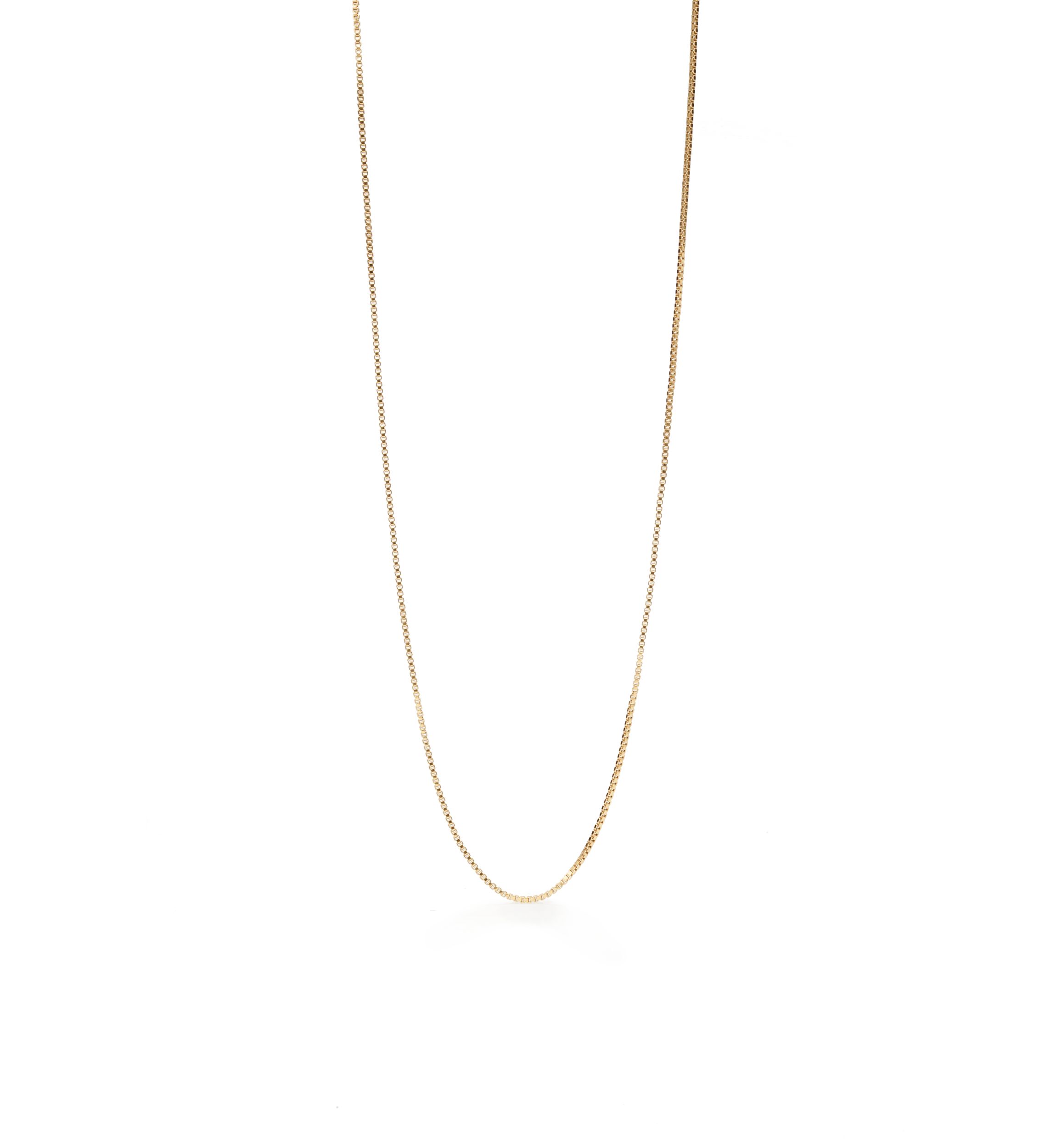 24k Gold over Sterling Silver Box Chain