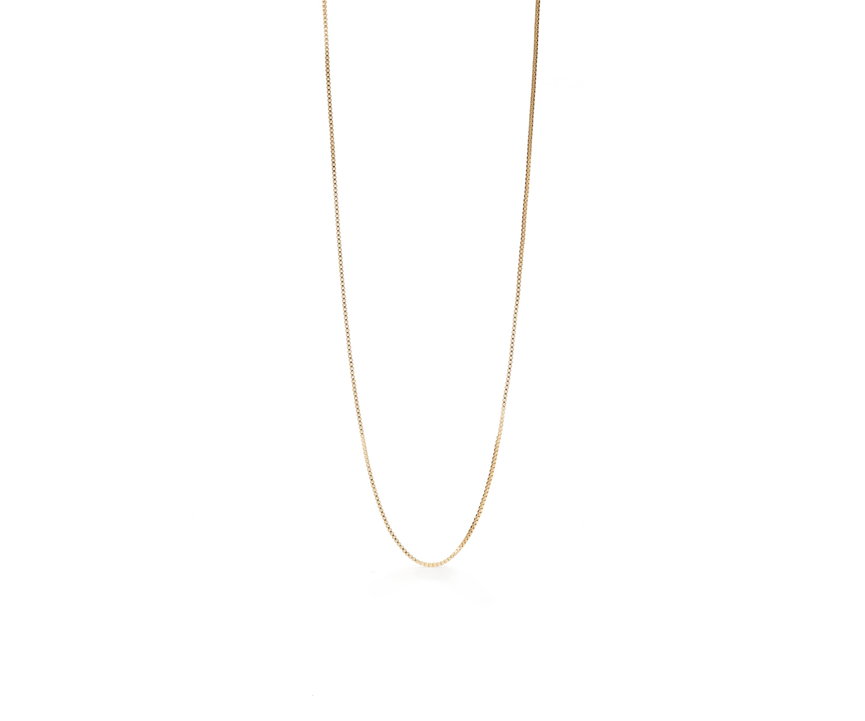 24k Gold over Sterling Silver Box Chain