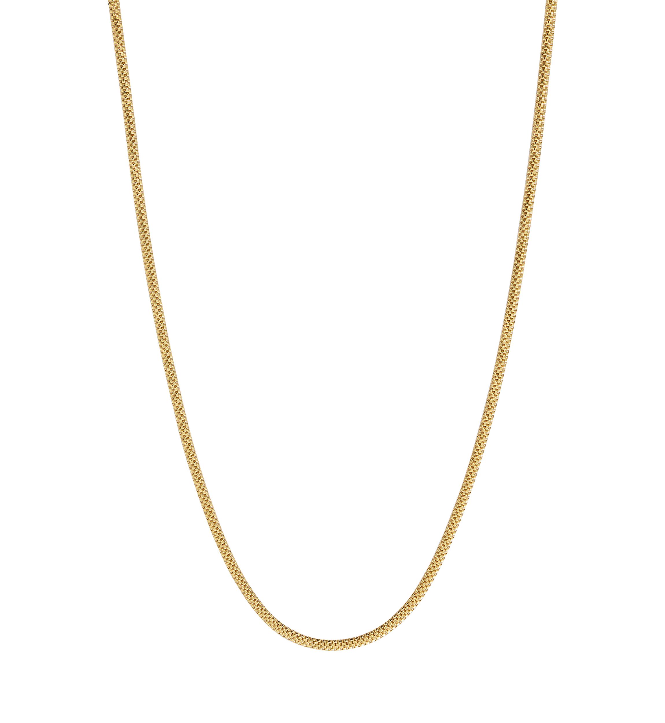Gold Plated 18 Flex Herringbone Necklace