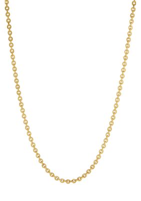 Belk Silverworks Gold-Plated Chain Necklace, 24 in