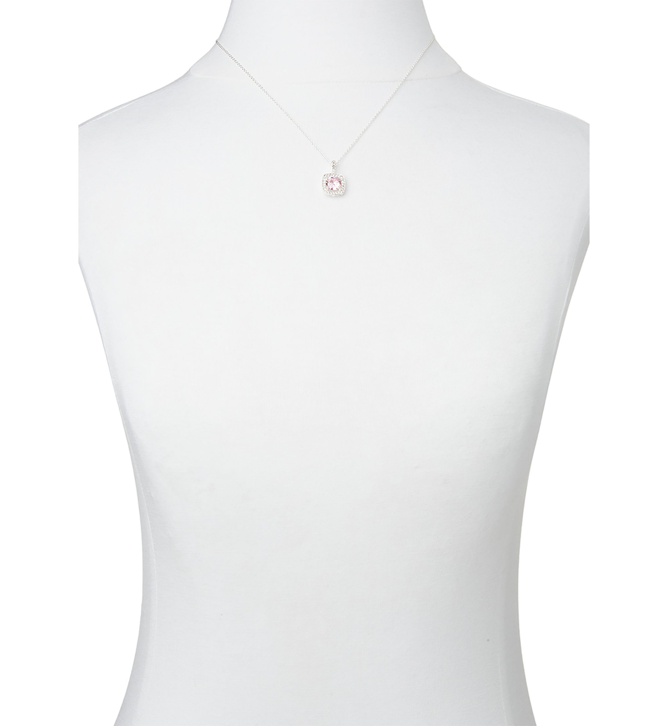 Square Stone Necklace and Earrings Set