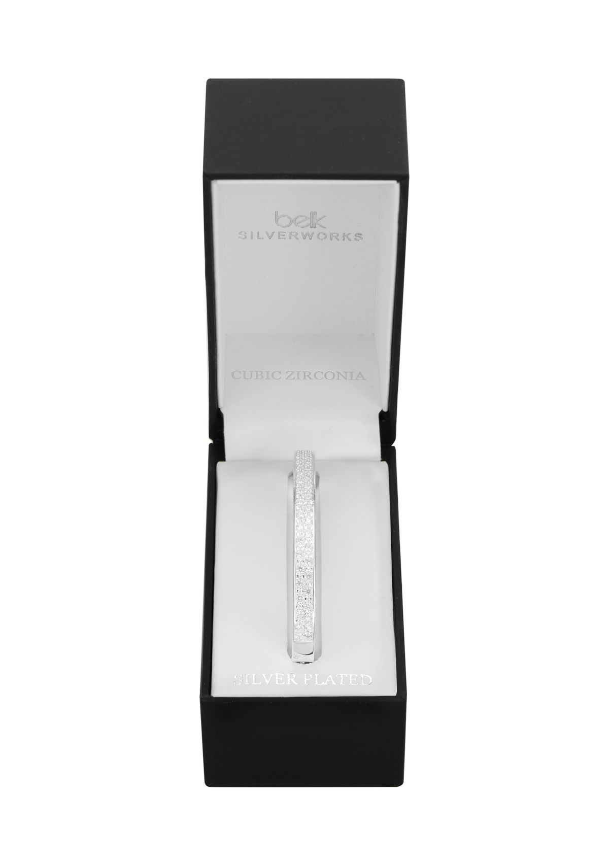 Silver Plated Lab Created Cubic Zirconia Bracelet