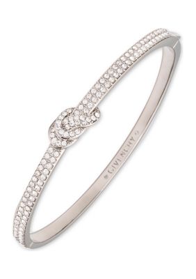 Givenchy Rose Gold Tone Pink Knot Bangle Bracelet | belk