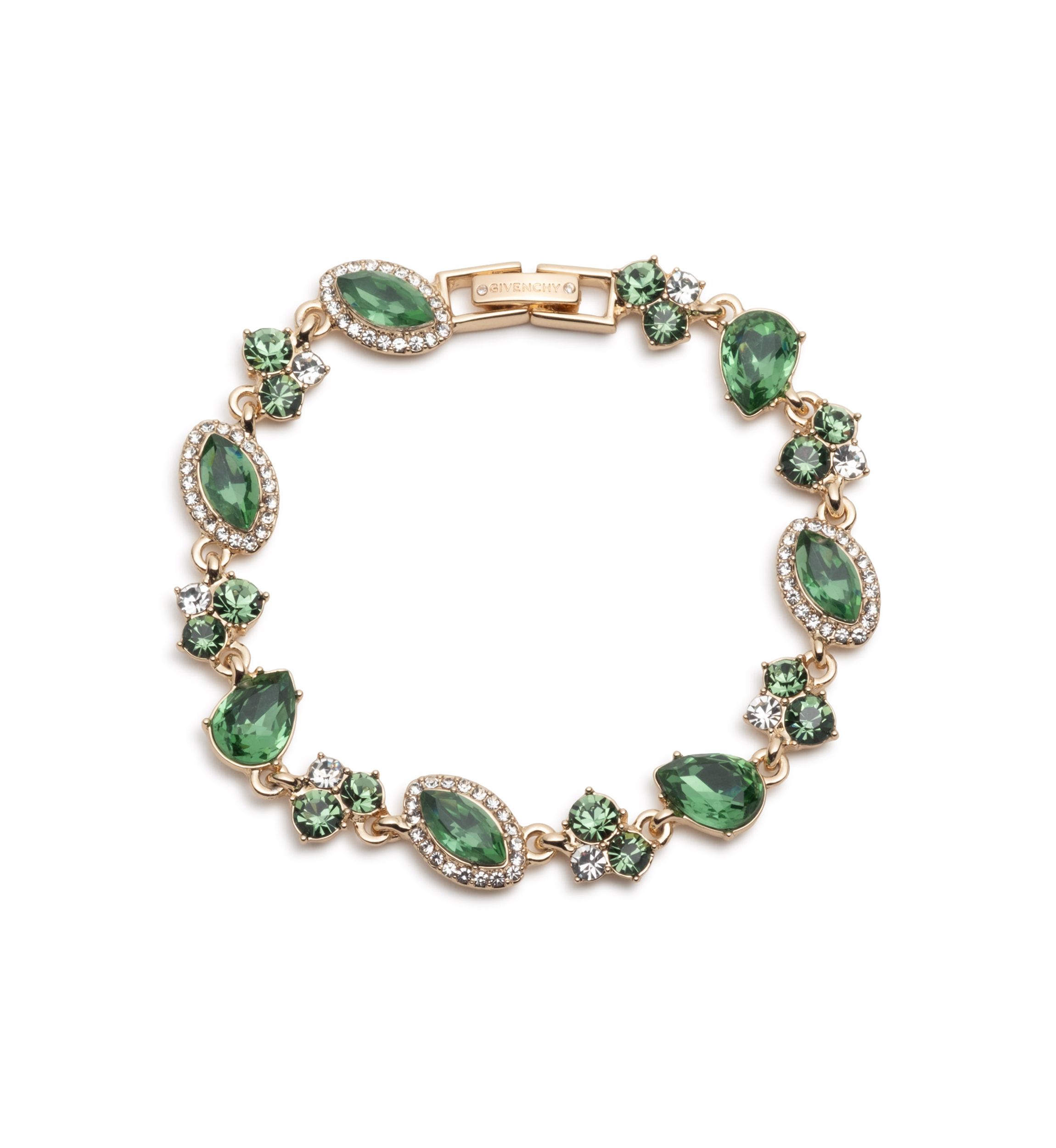 Multi Crystal Statement Flex Bracelet