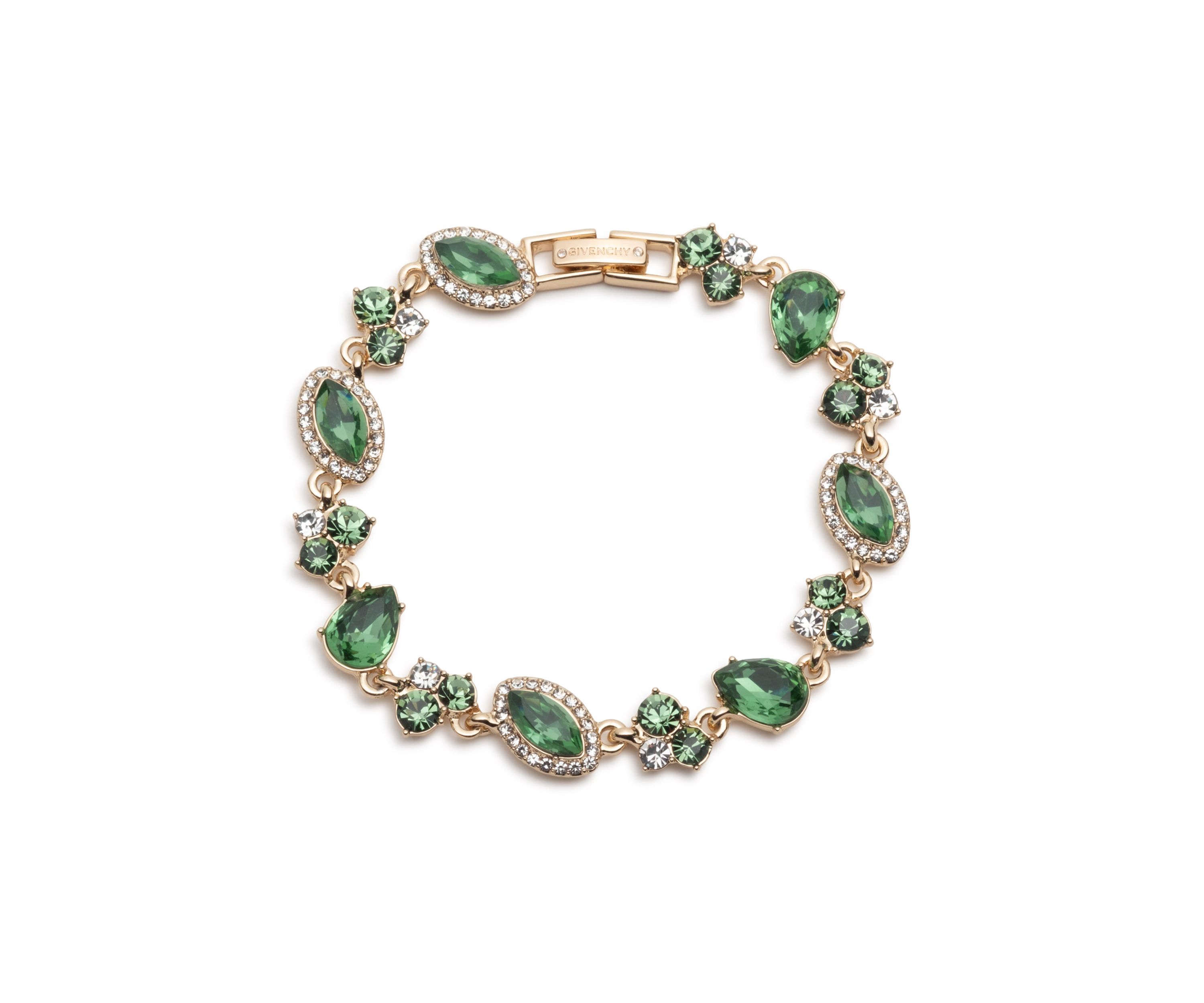Multi Crystal Statement Flex Bracelet