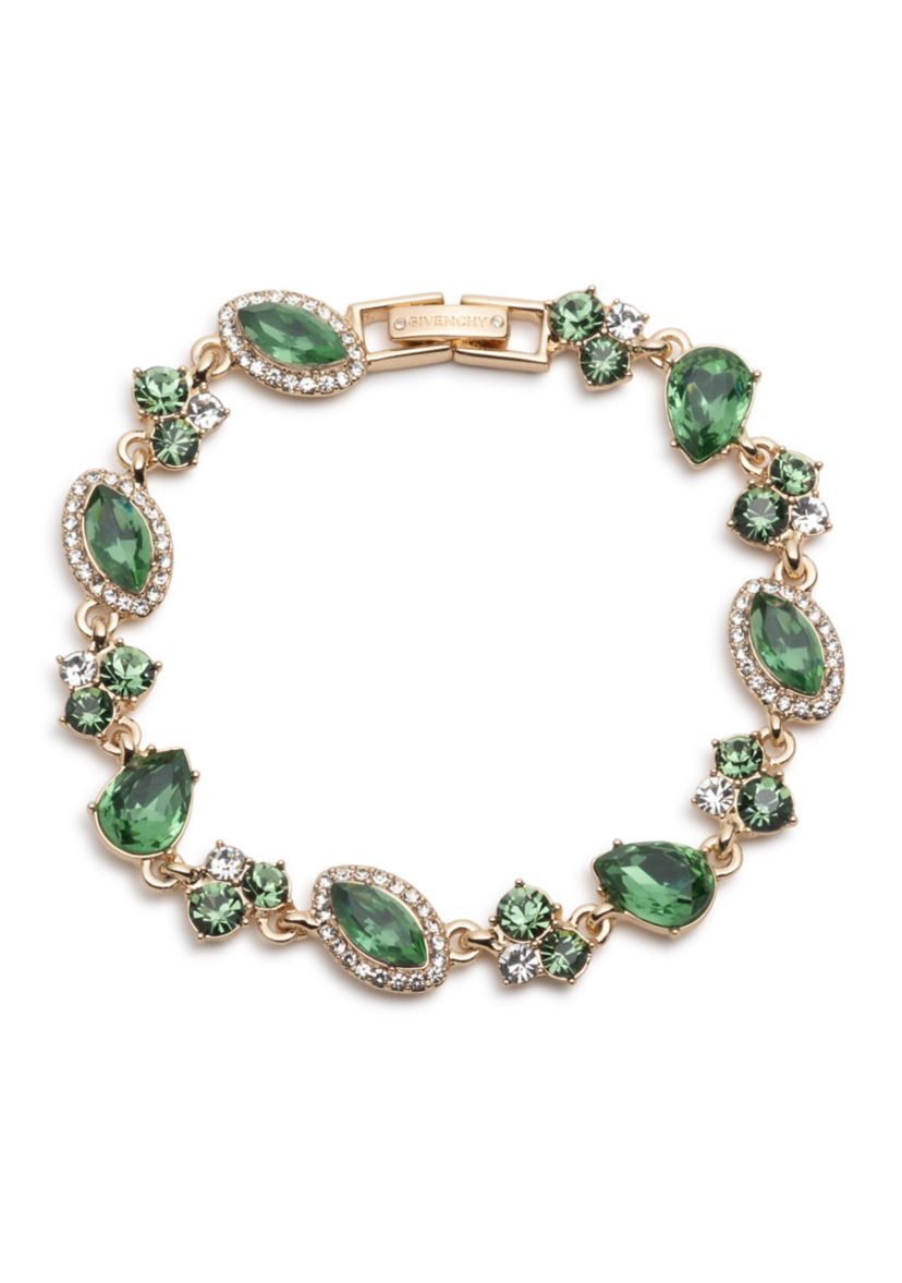 Multi Crystal Statement Flex Bracelet