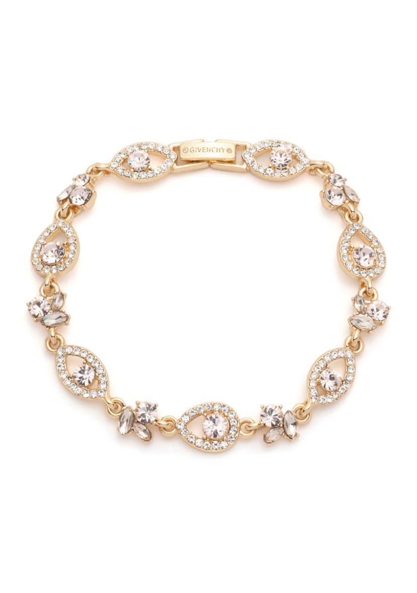 Gold Tone Cameo Pink Flex Bracelet